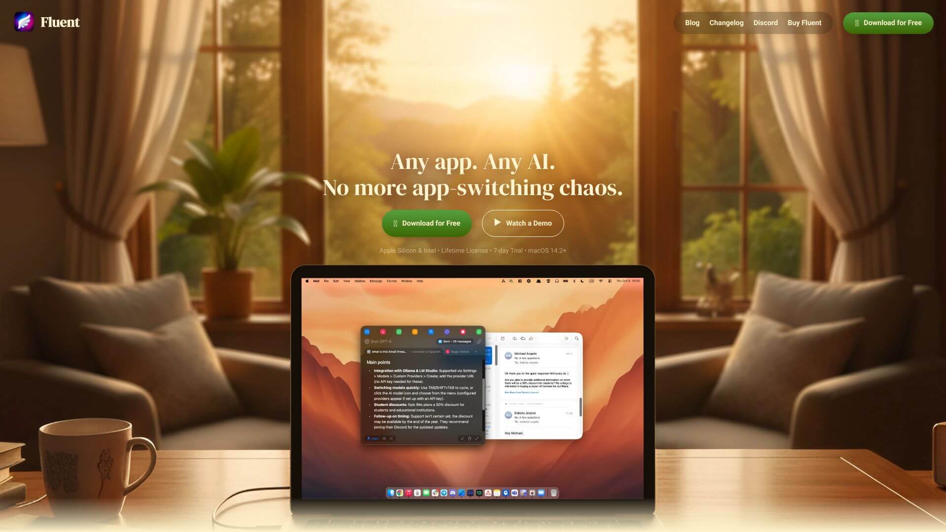Fluent screenshot