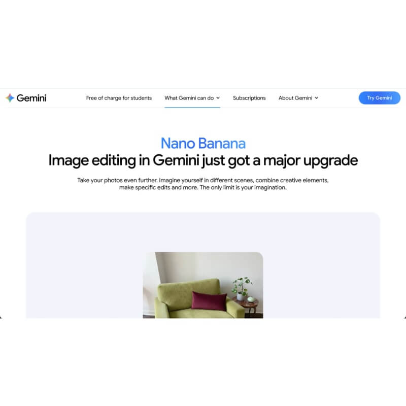 Gemini 2.5 Flash Image (Nano Banana) screenshot