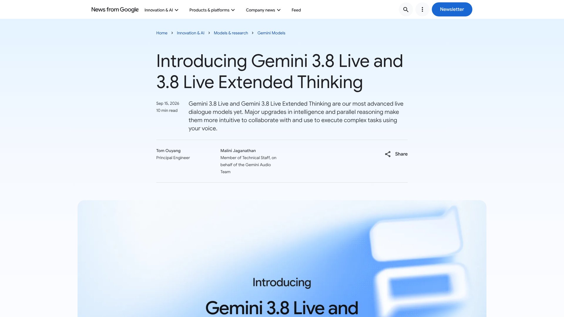 Gemini 3.8 Live screenshot