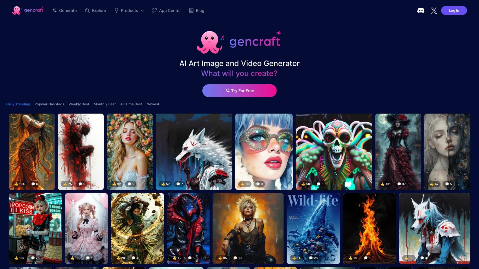Gencraft screenshot