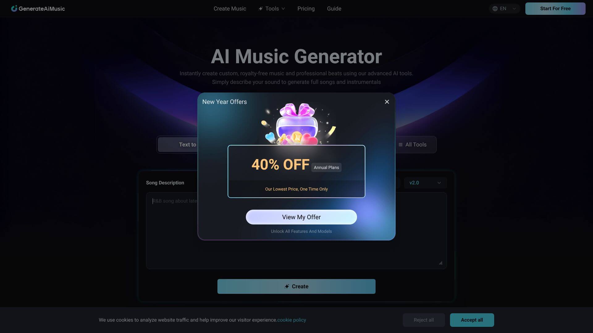 GenerateAIMusic screenshot