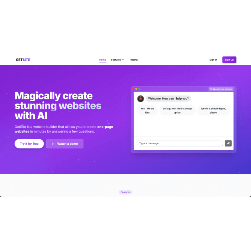 GetSite screenshot