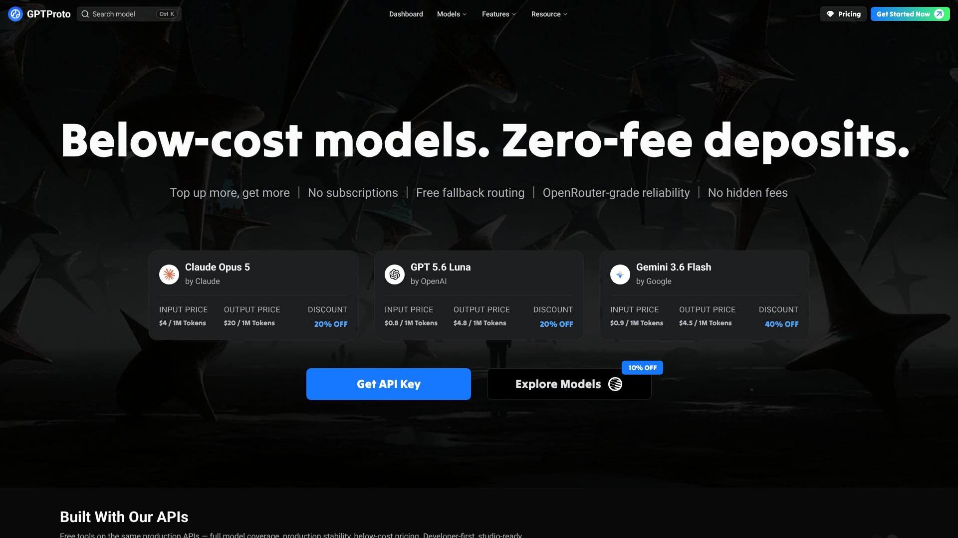 GPTProto screenshot