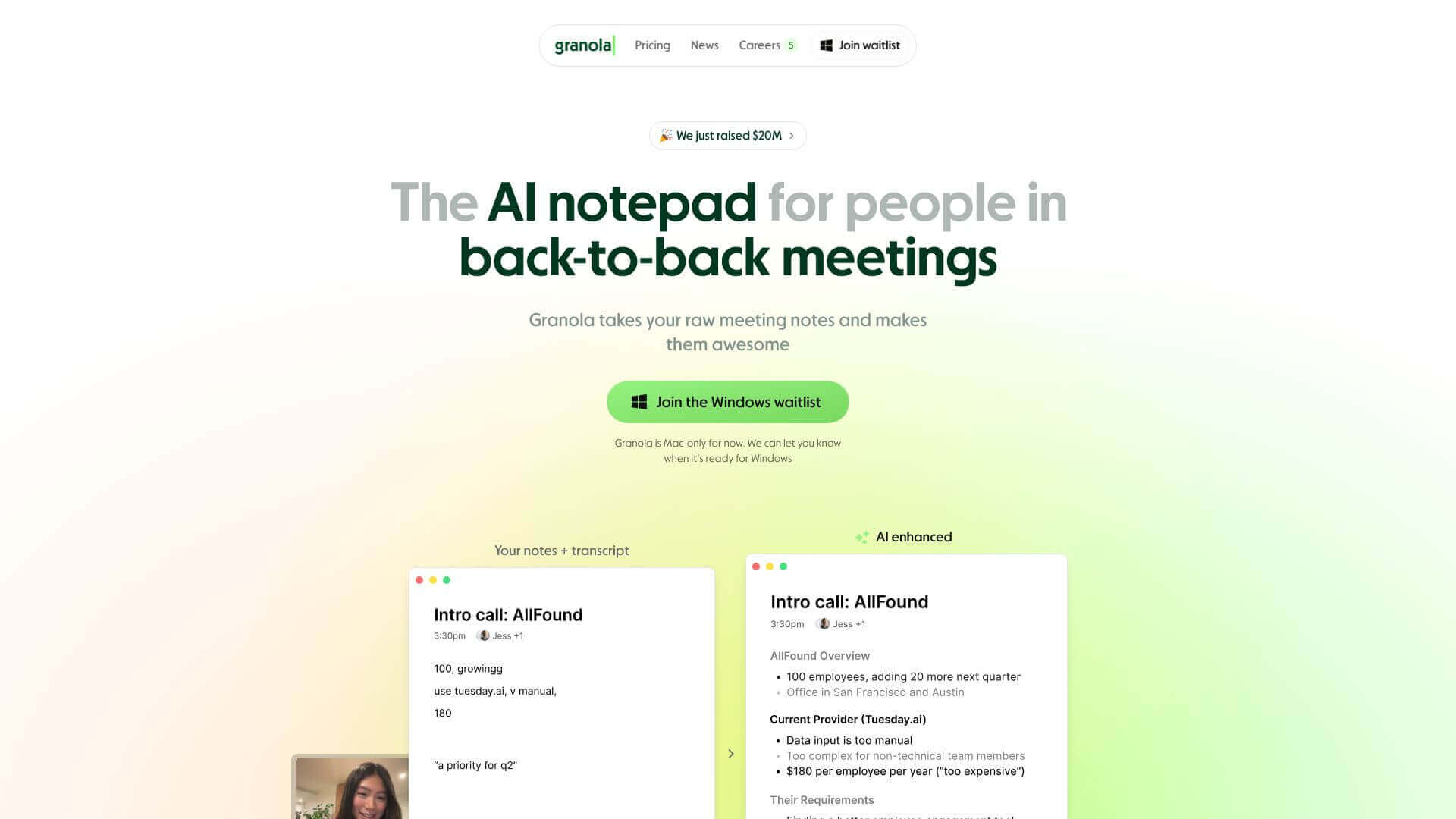 Granola screenshot