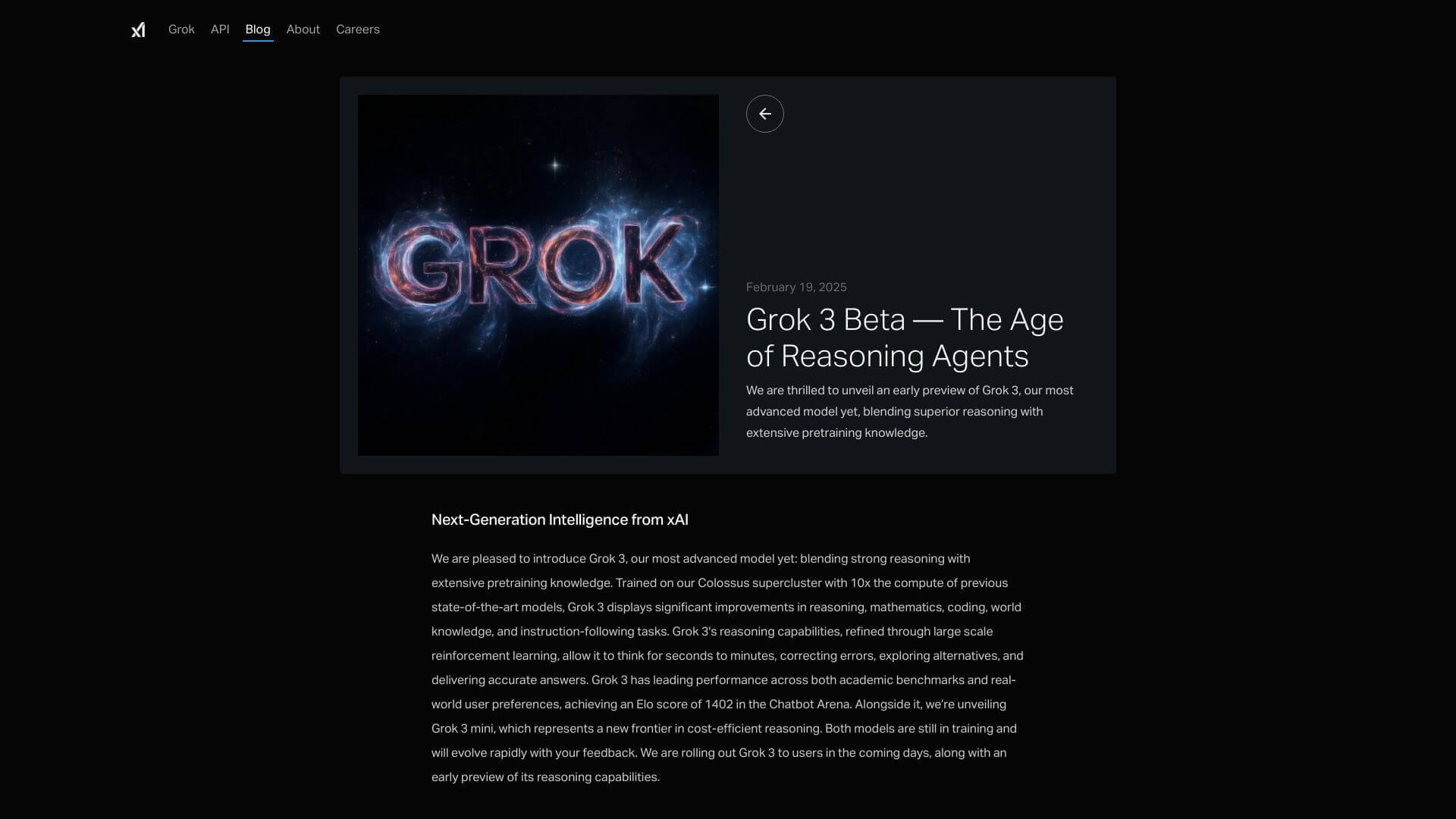 Grok 3.0 screenshot