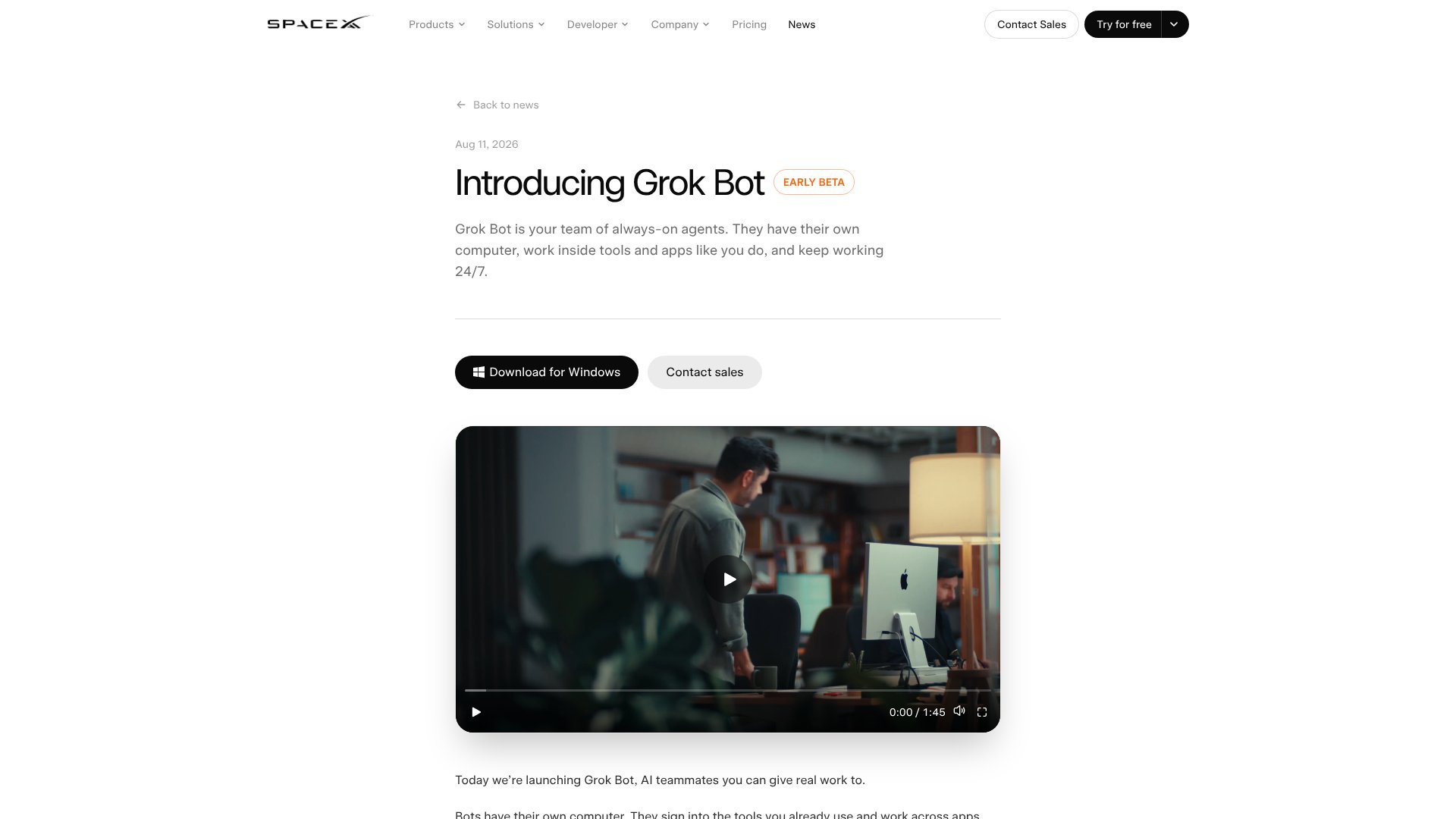 Grok Bot screenshot