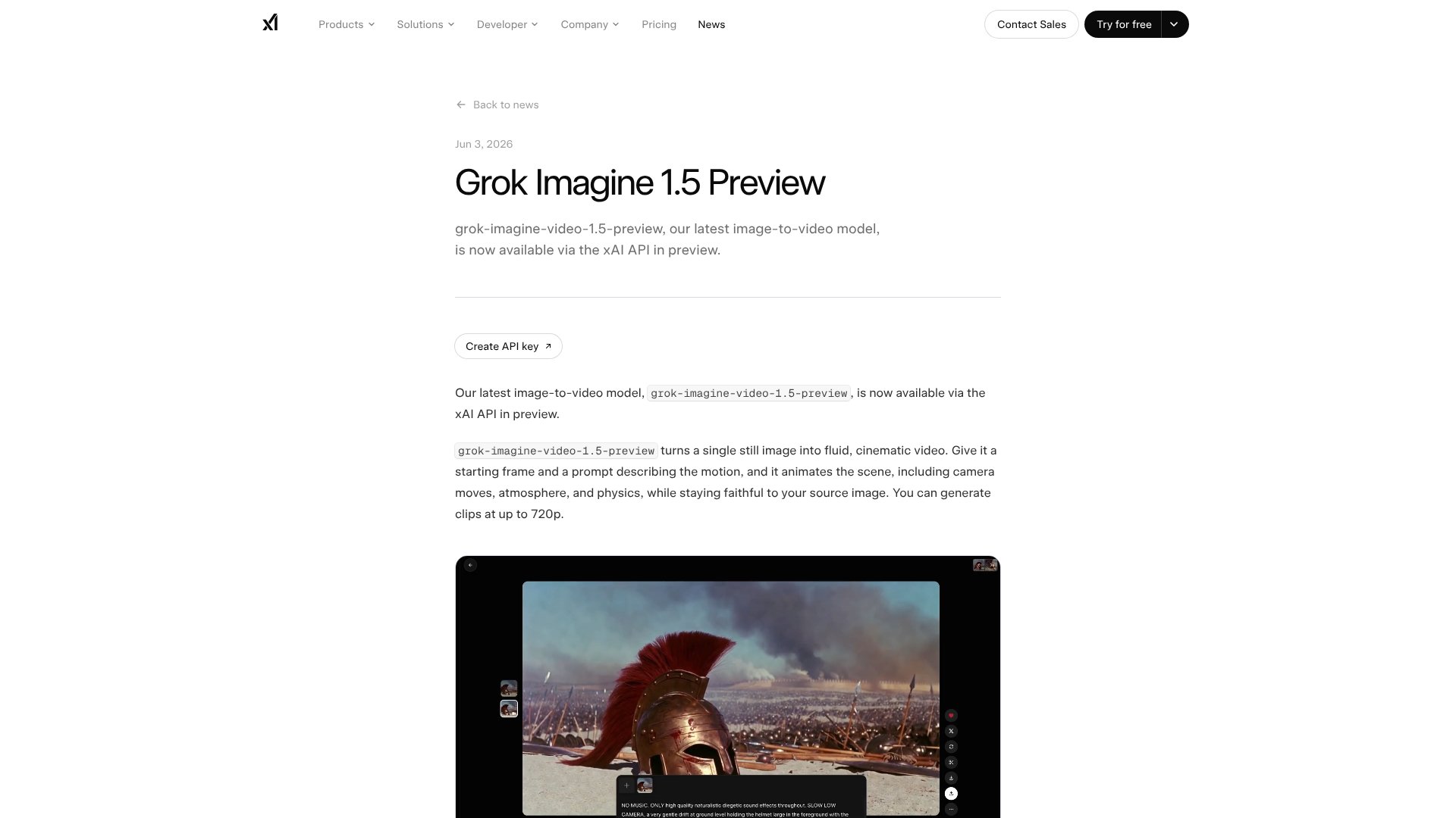 Grok Imagine 1.5 screenshot