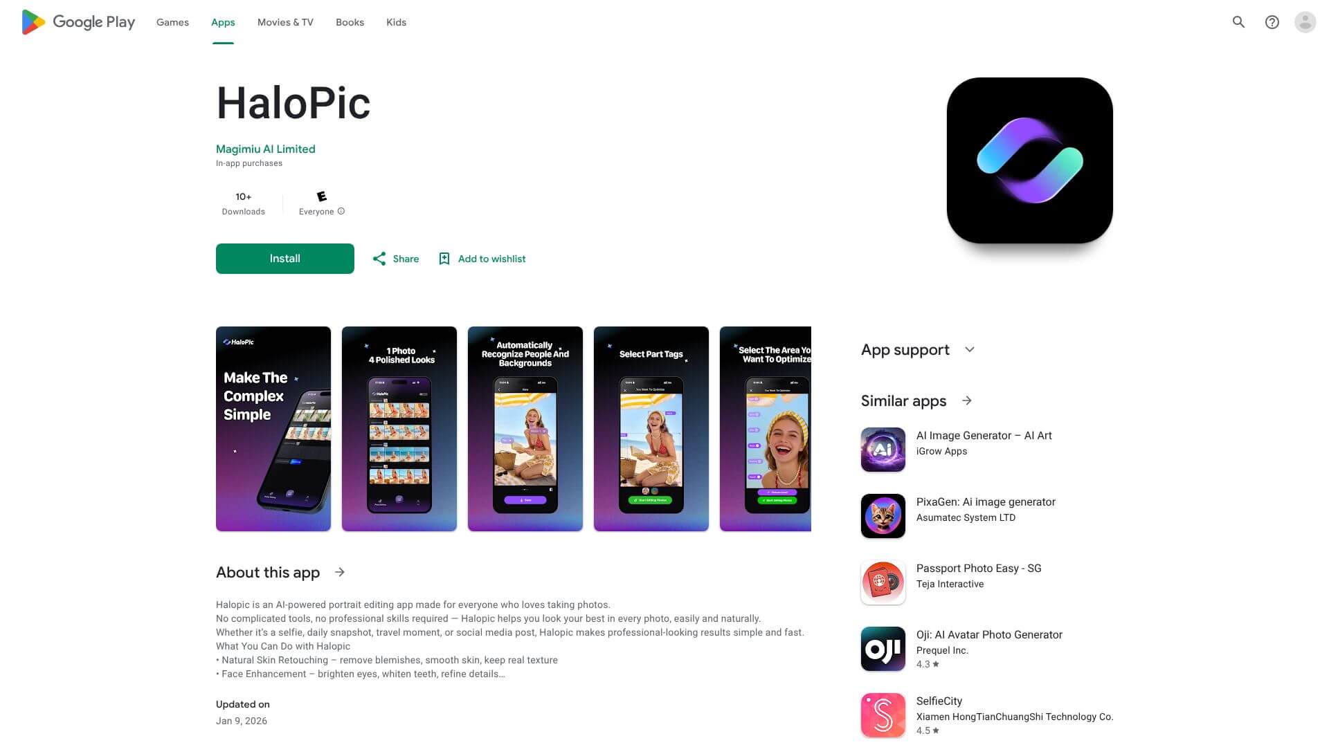 Halopic screenshot