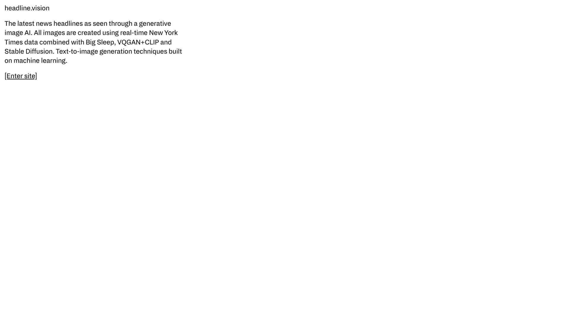 Headline screenshot