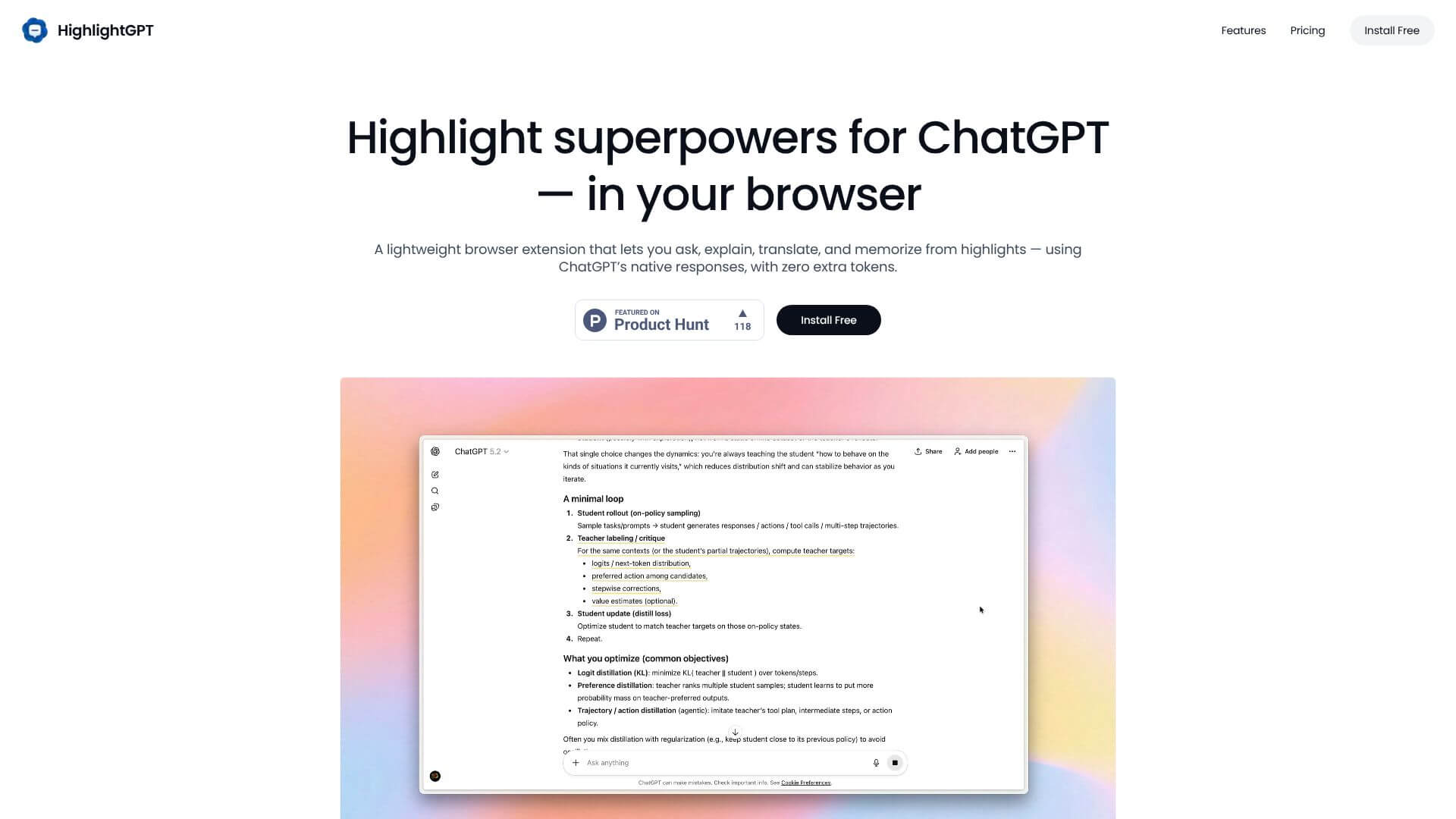 HighlightGPT screenshot