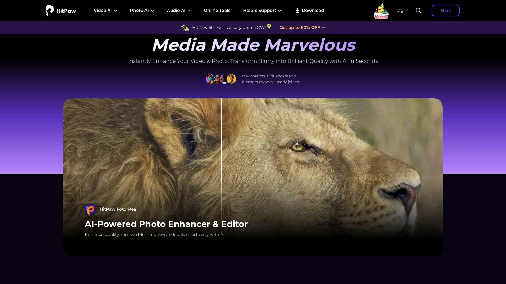 HitPaw Video Enhancer screenshot