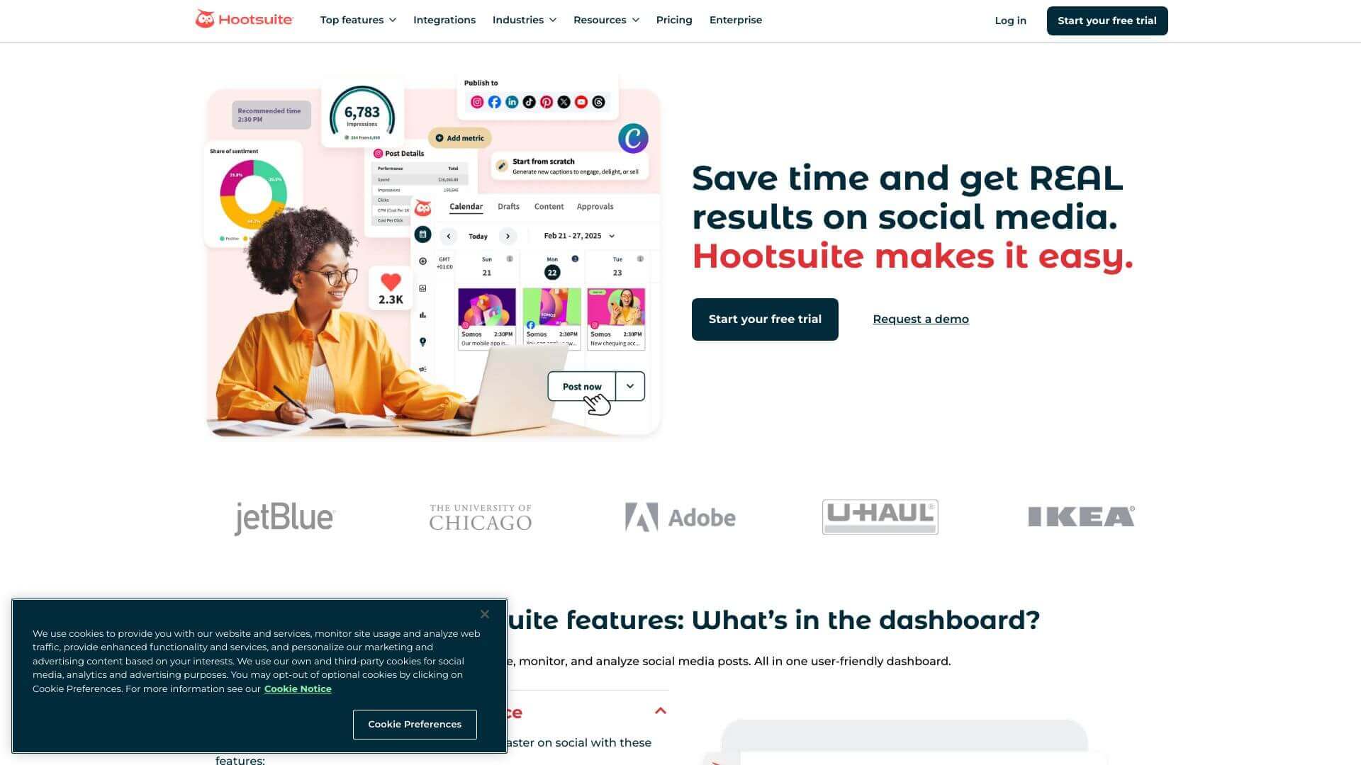 Hootsuite Insights screenshot