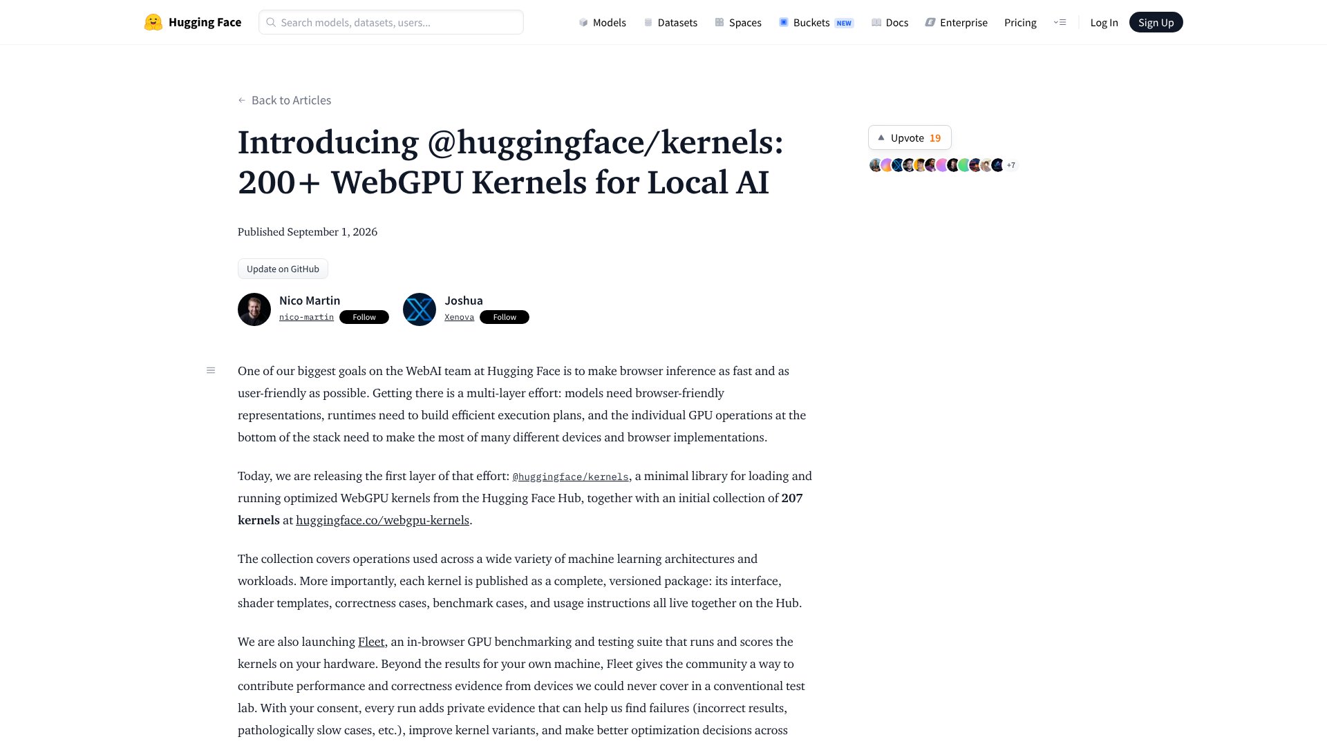 @huggingface/kernels screenshot