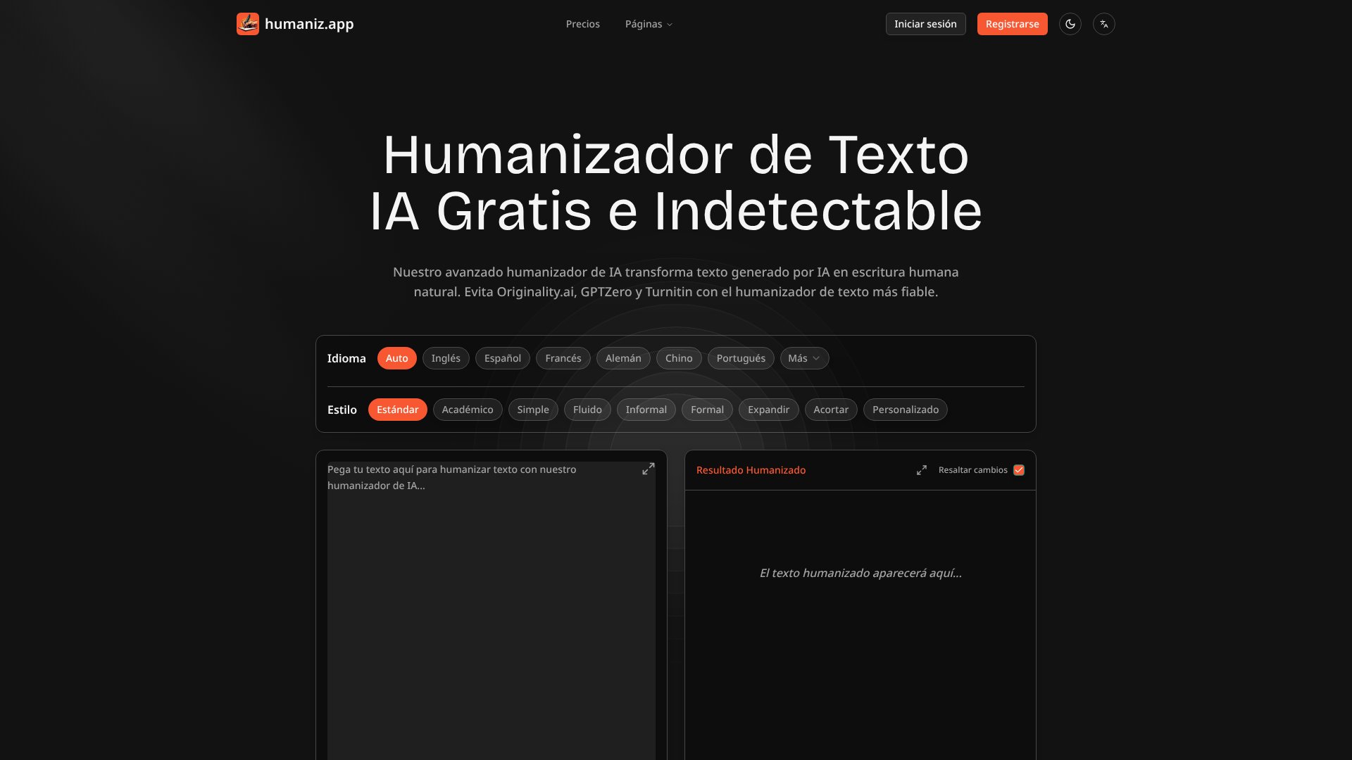 humaniz.app screenshot