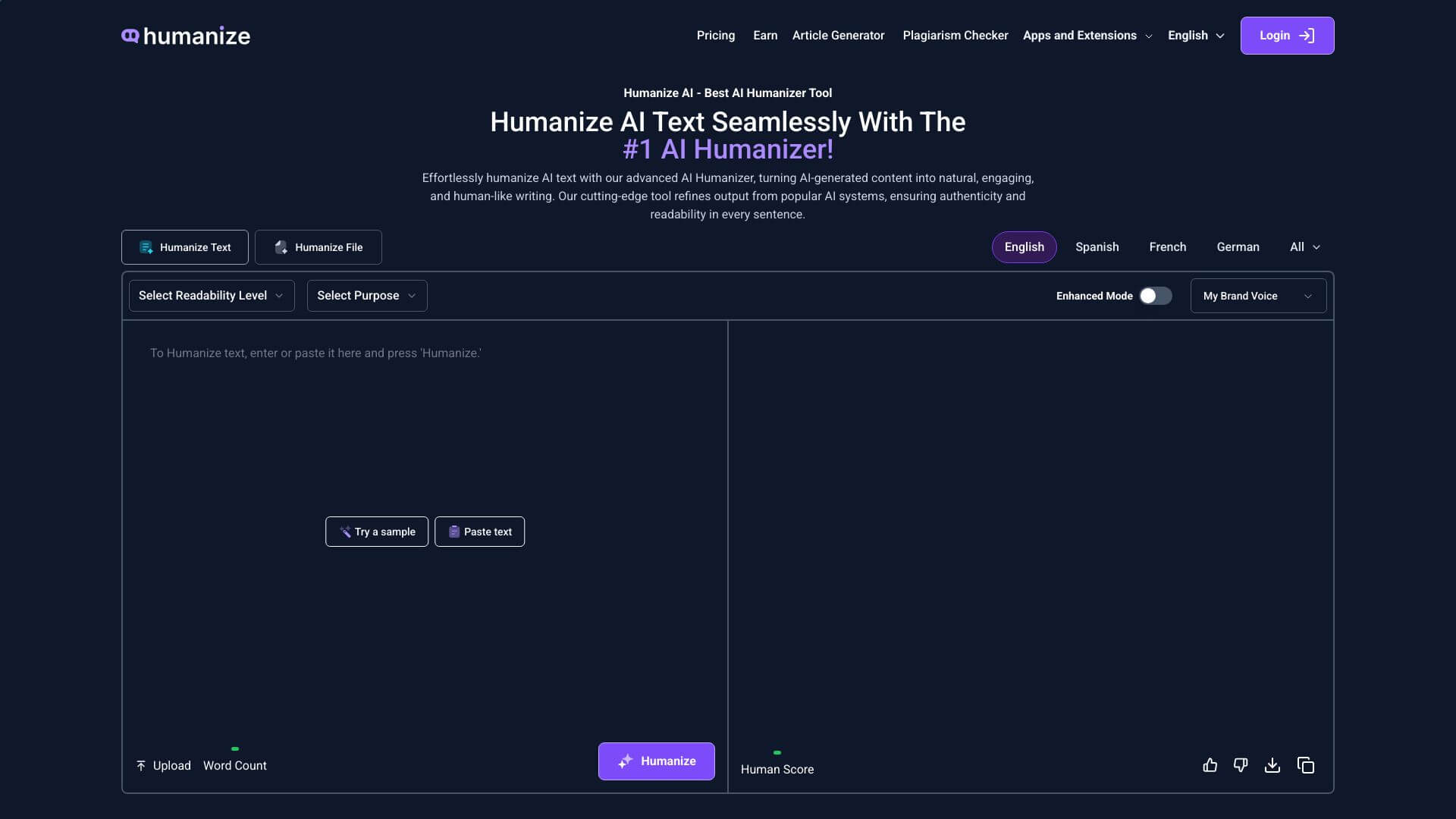 Humanize AI Text screenshot