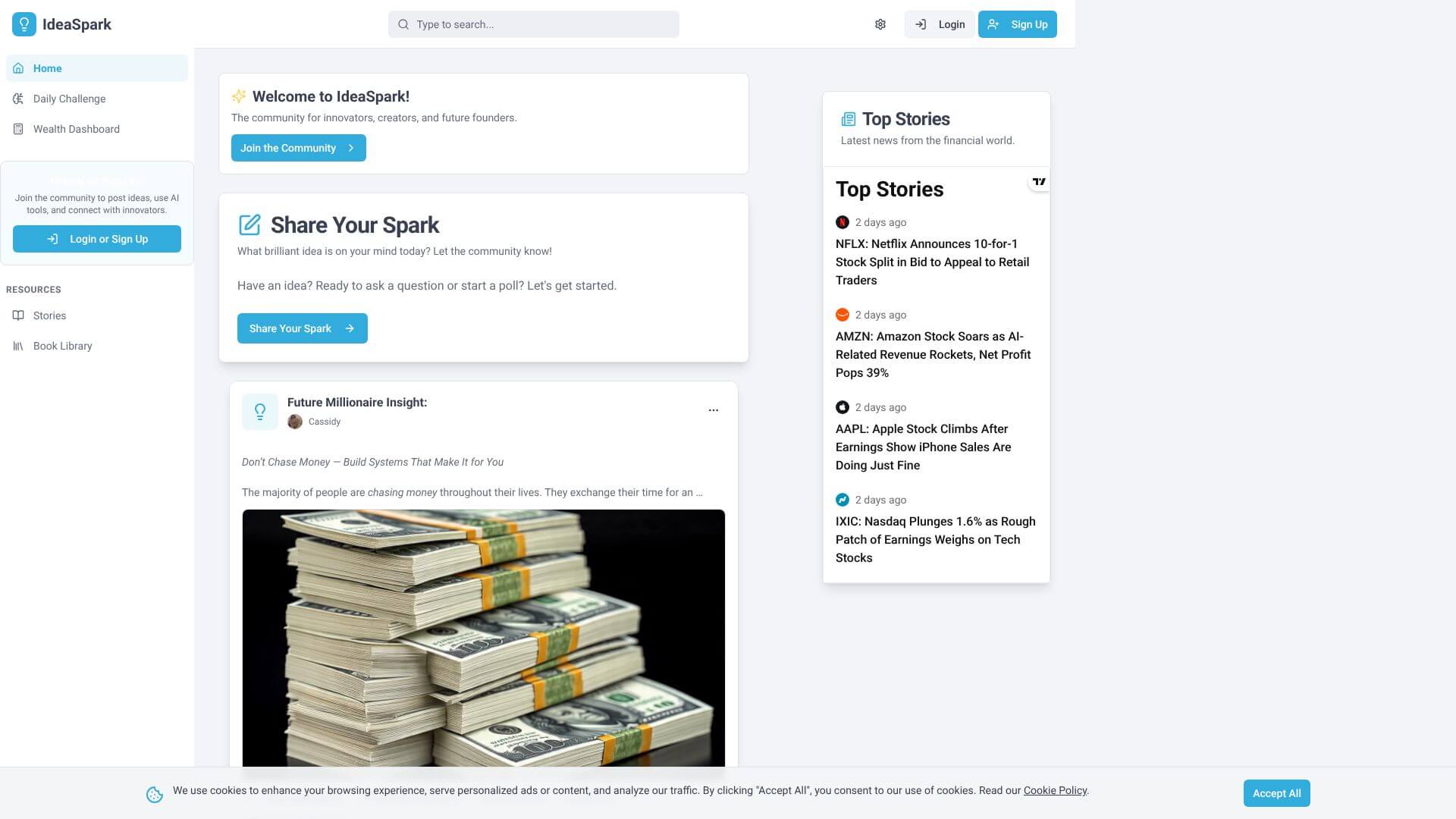 IdeaSpark screenshot