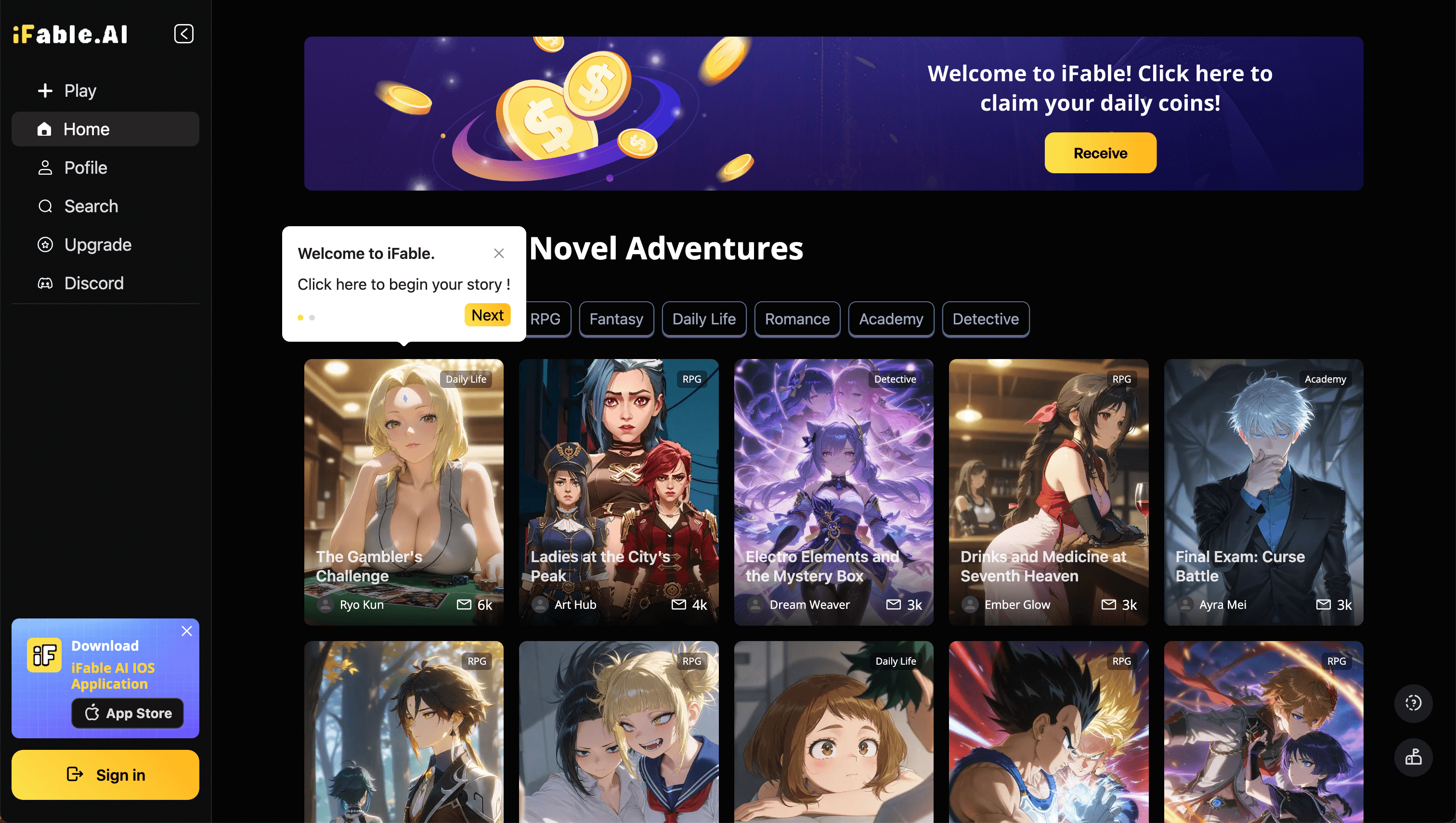 iFable screenshot