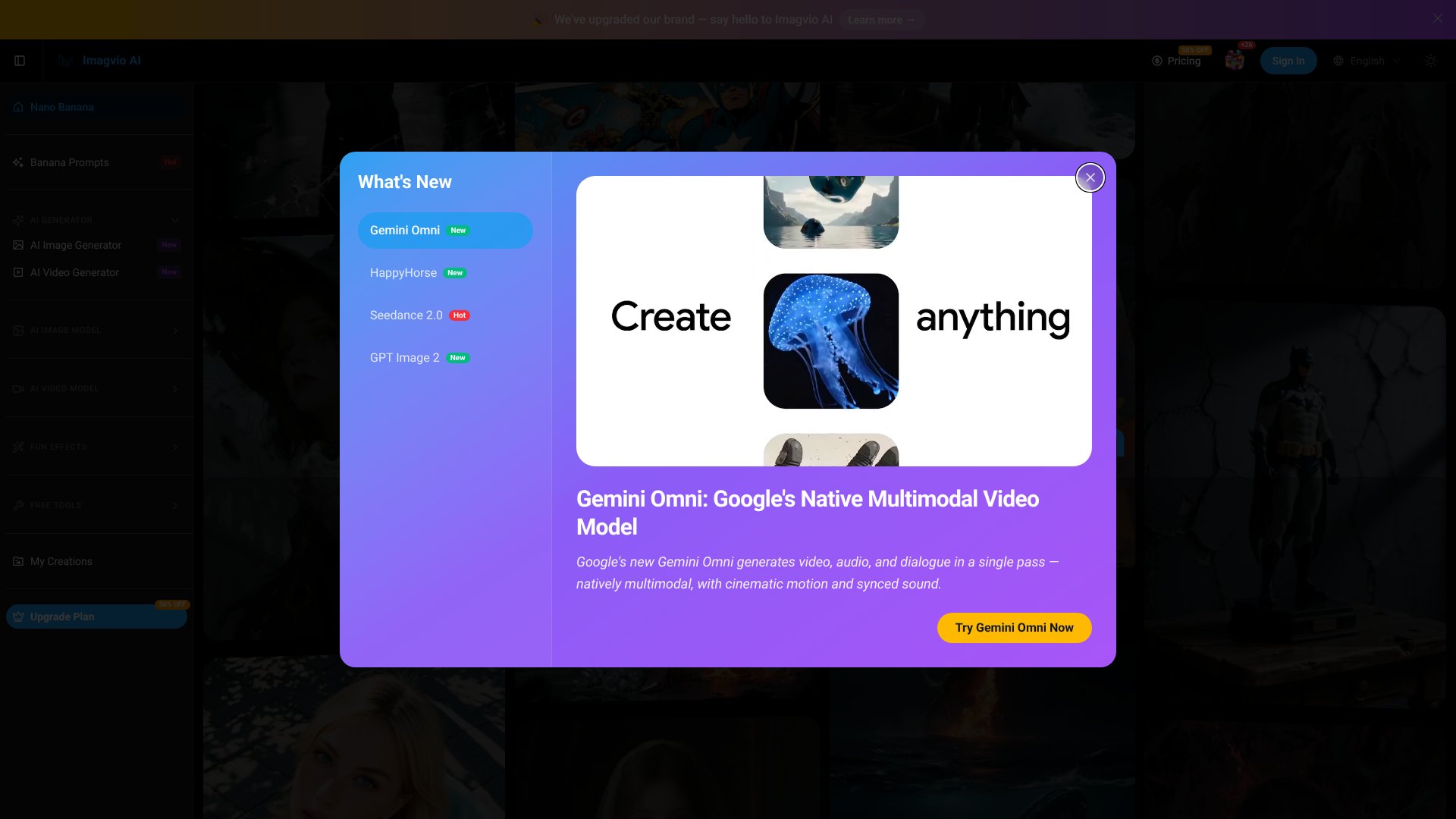 Imagvio AI screenshot
