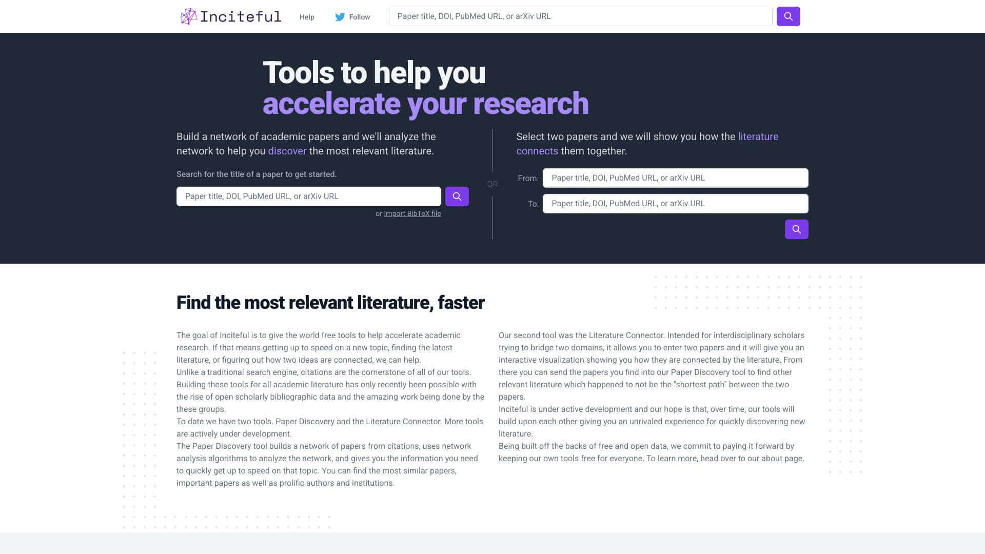 Inciteful screenshot