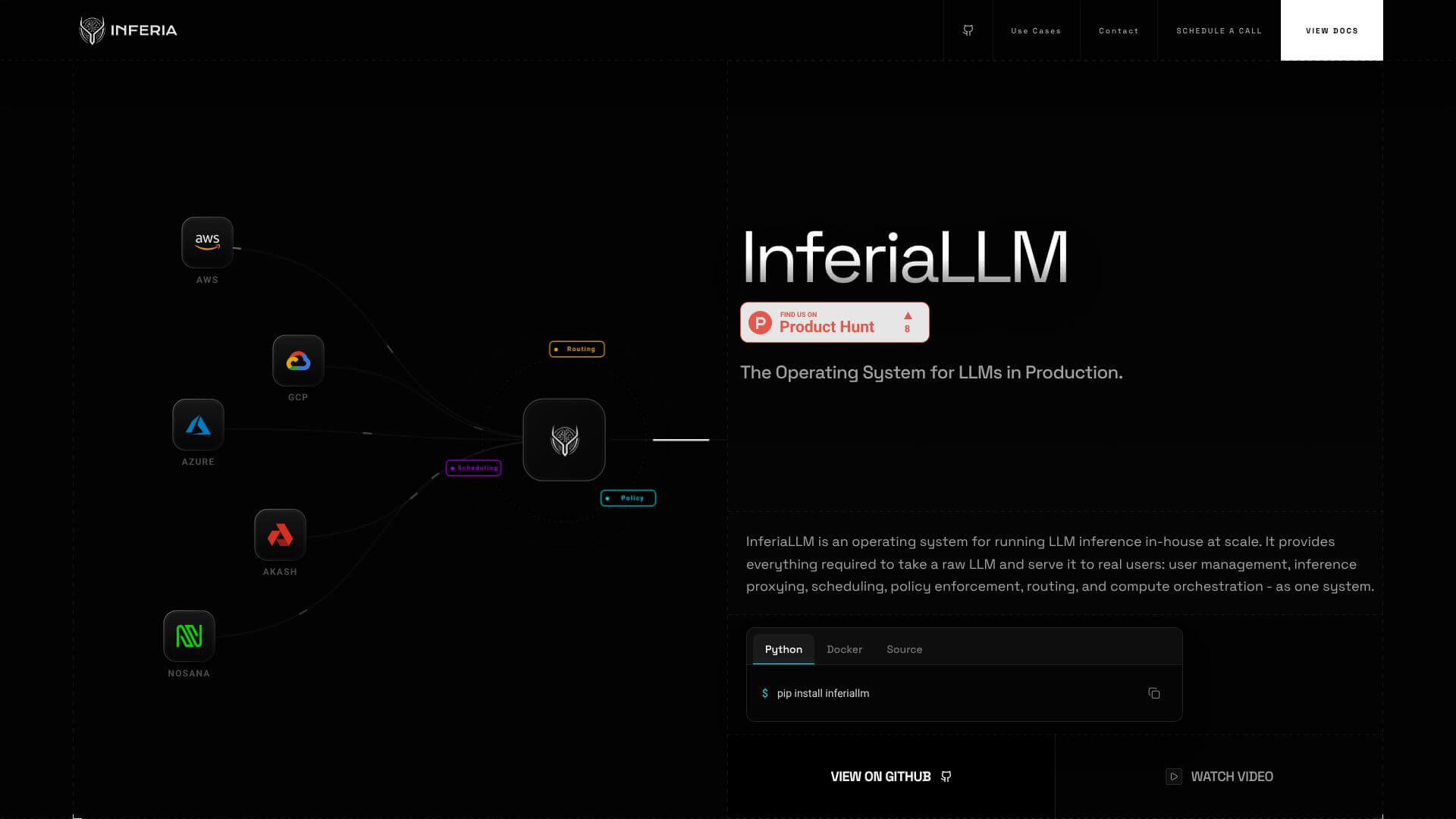 InferiaLLM screenshot