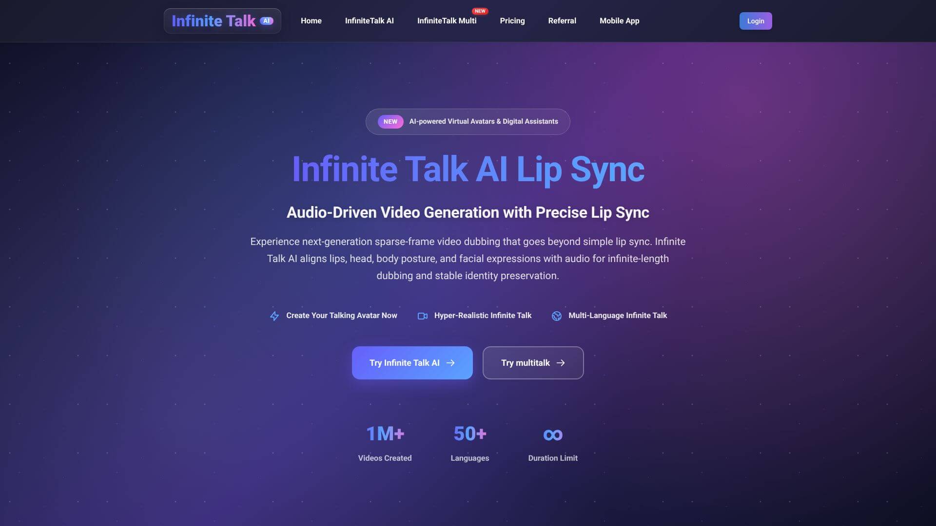 InfiniTalk AI screenshot