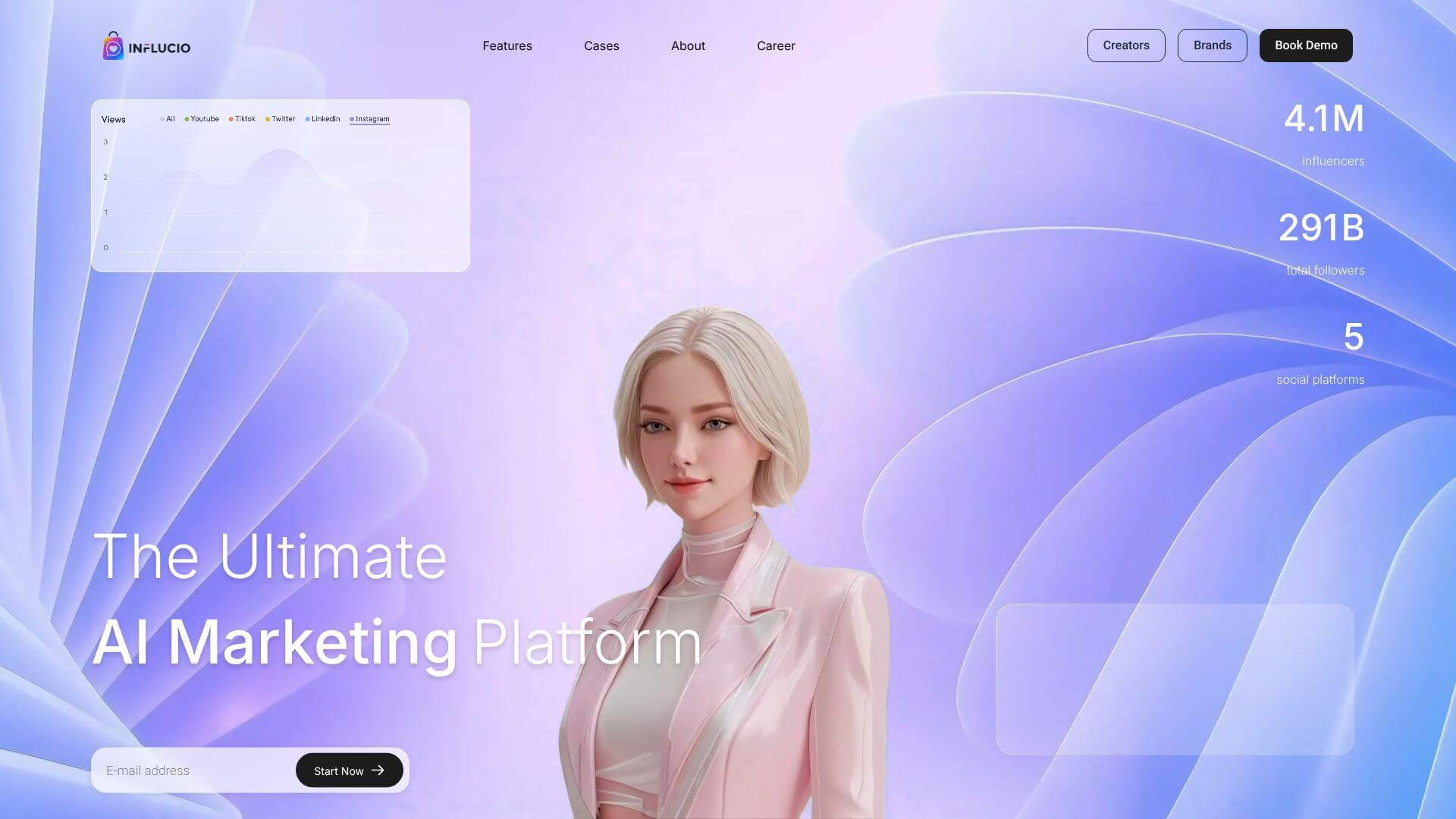 Influcio screenshot