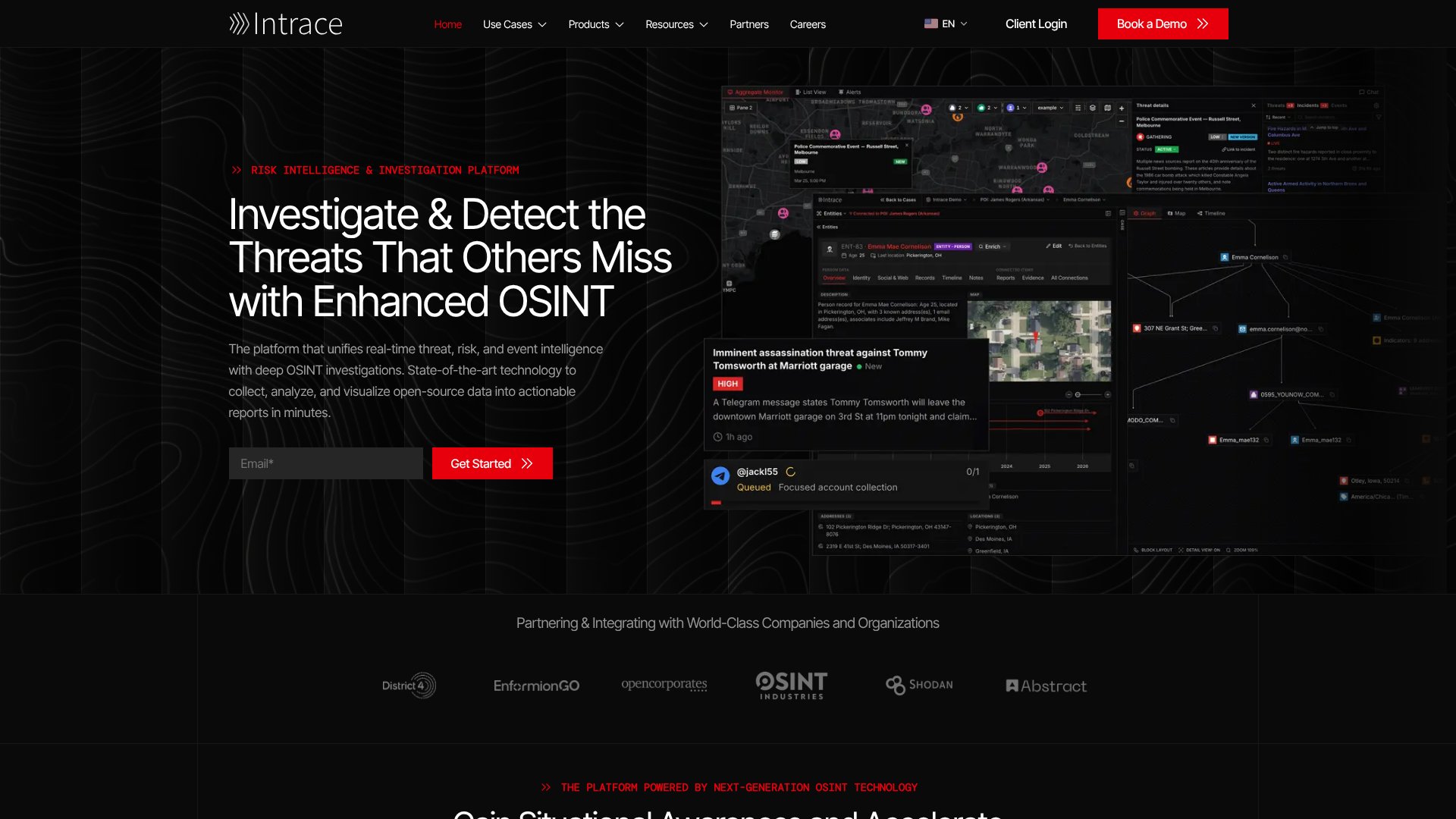 Intrace screenshot