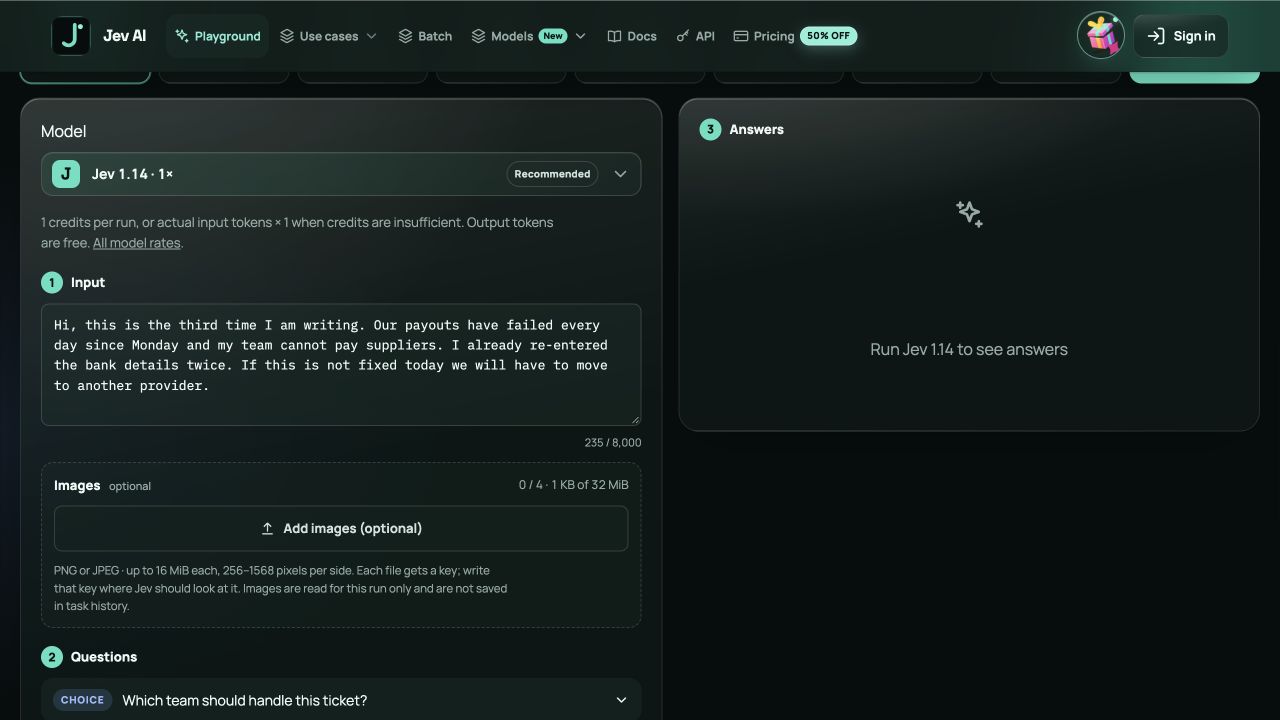 Jev screenshot