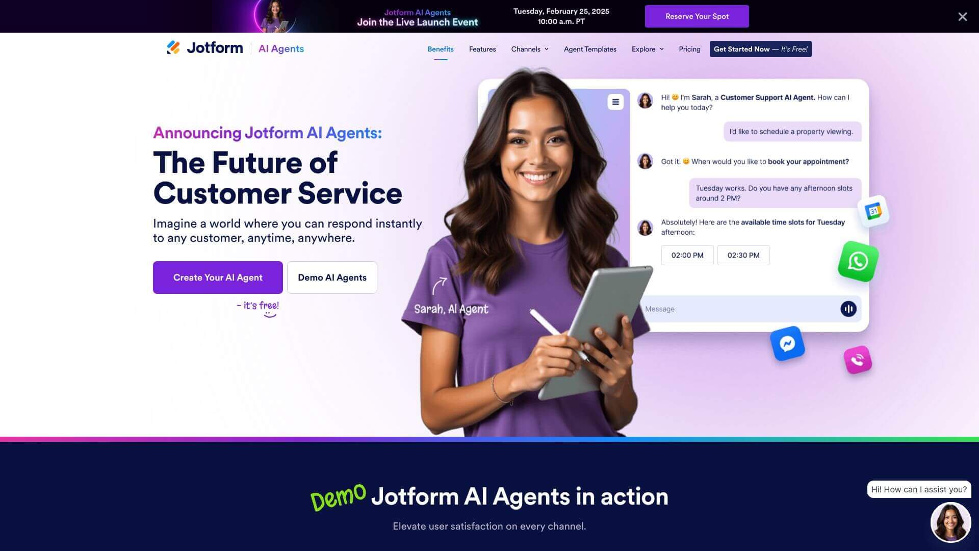 Jotform AI Agents screenshot