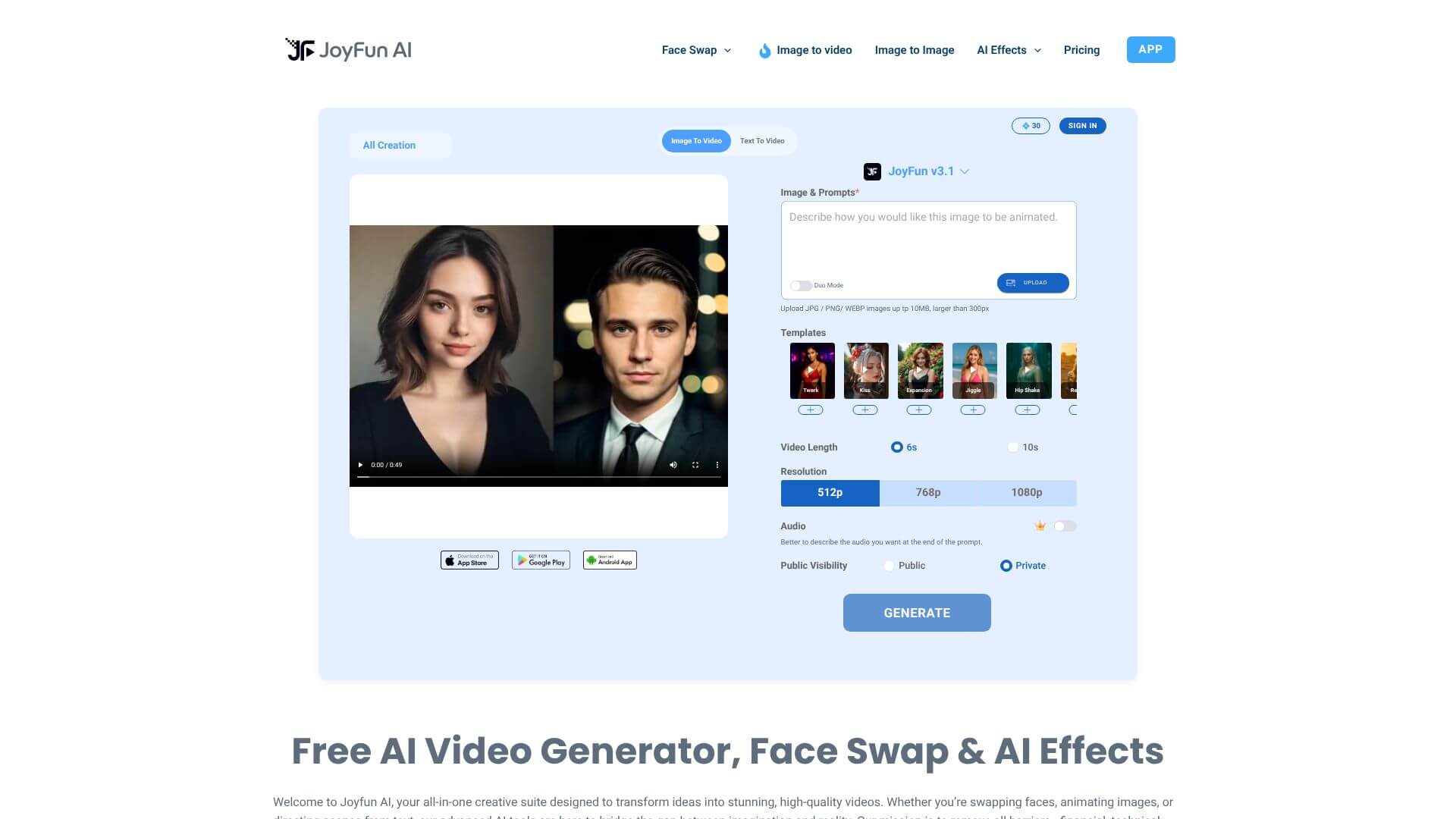 JoyFun AI screenshot