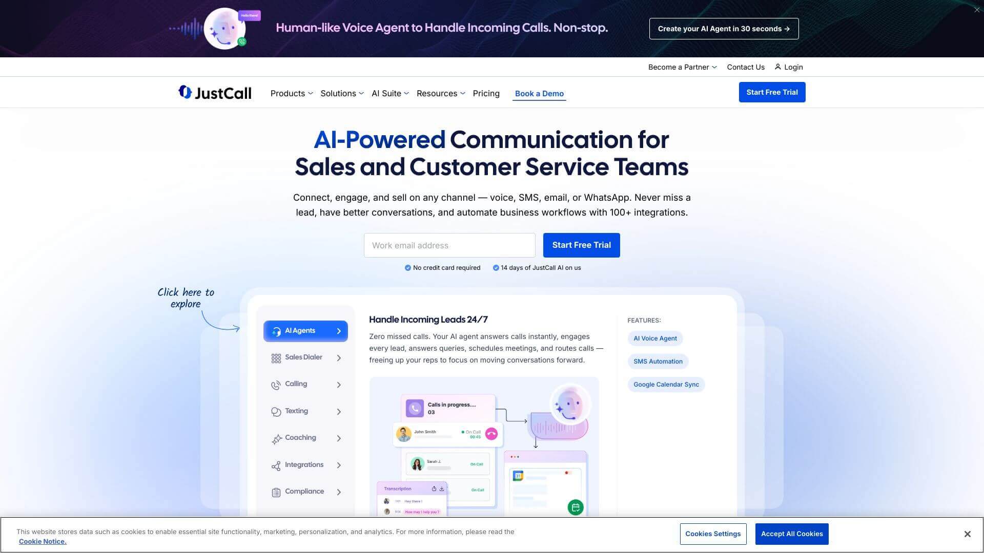 JustCall screenshot