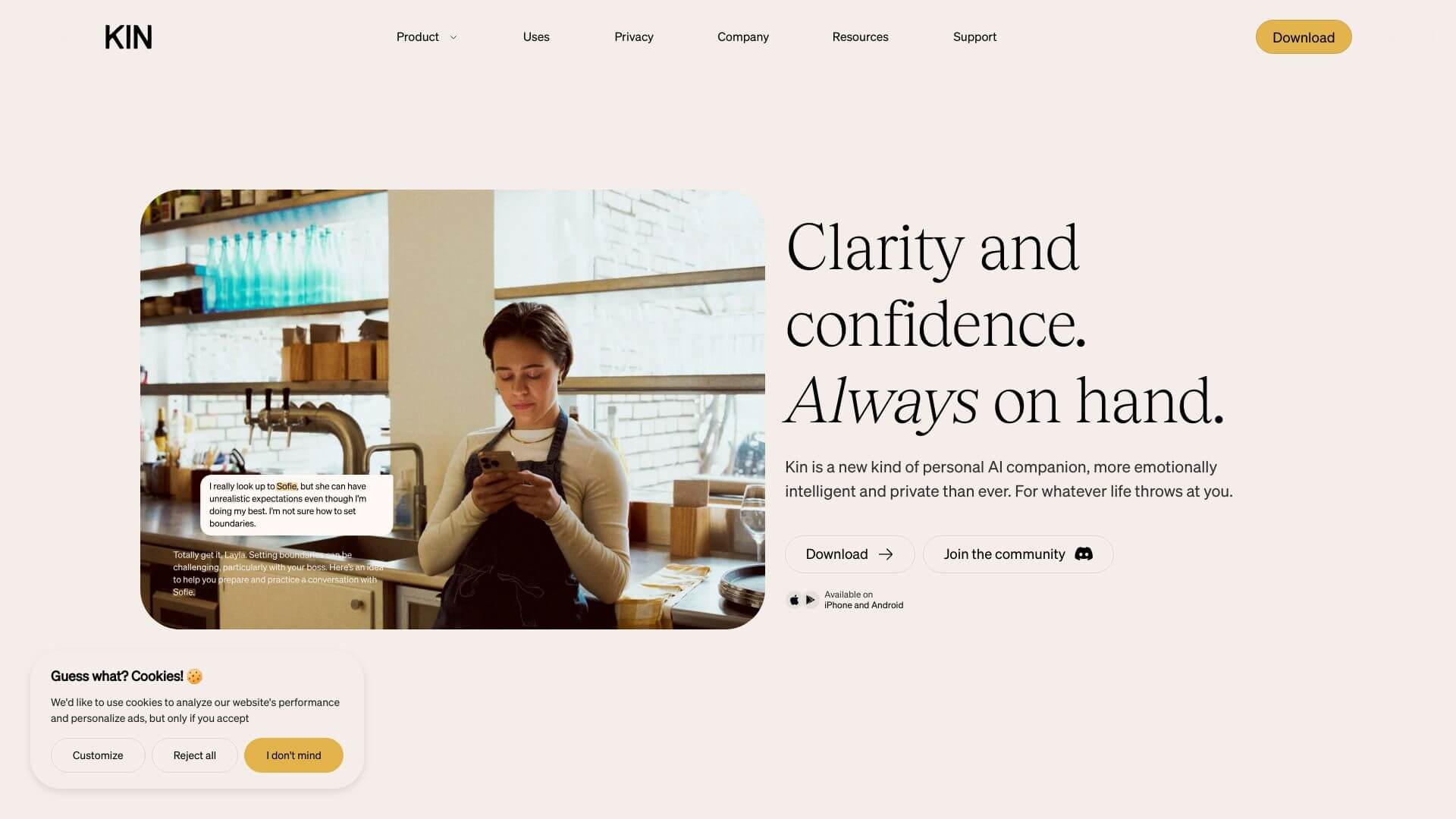 KIN screenshot