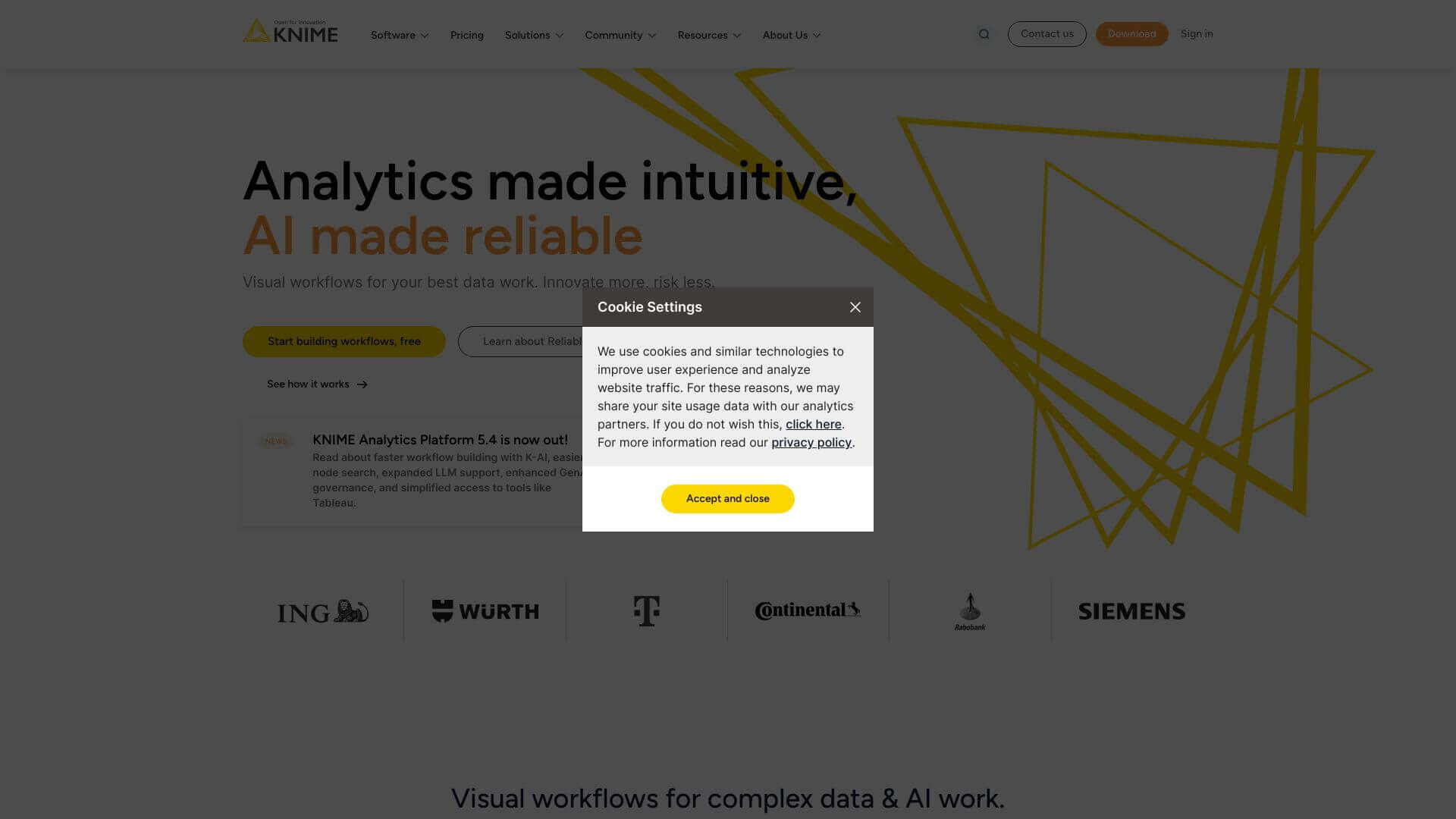 KNIME screenshot