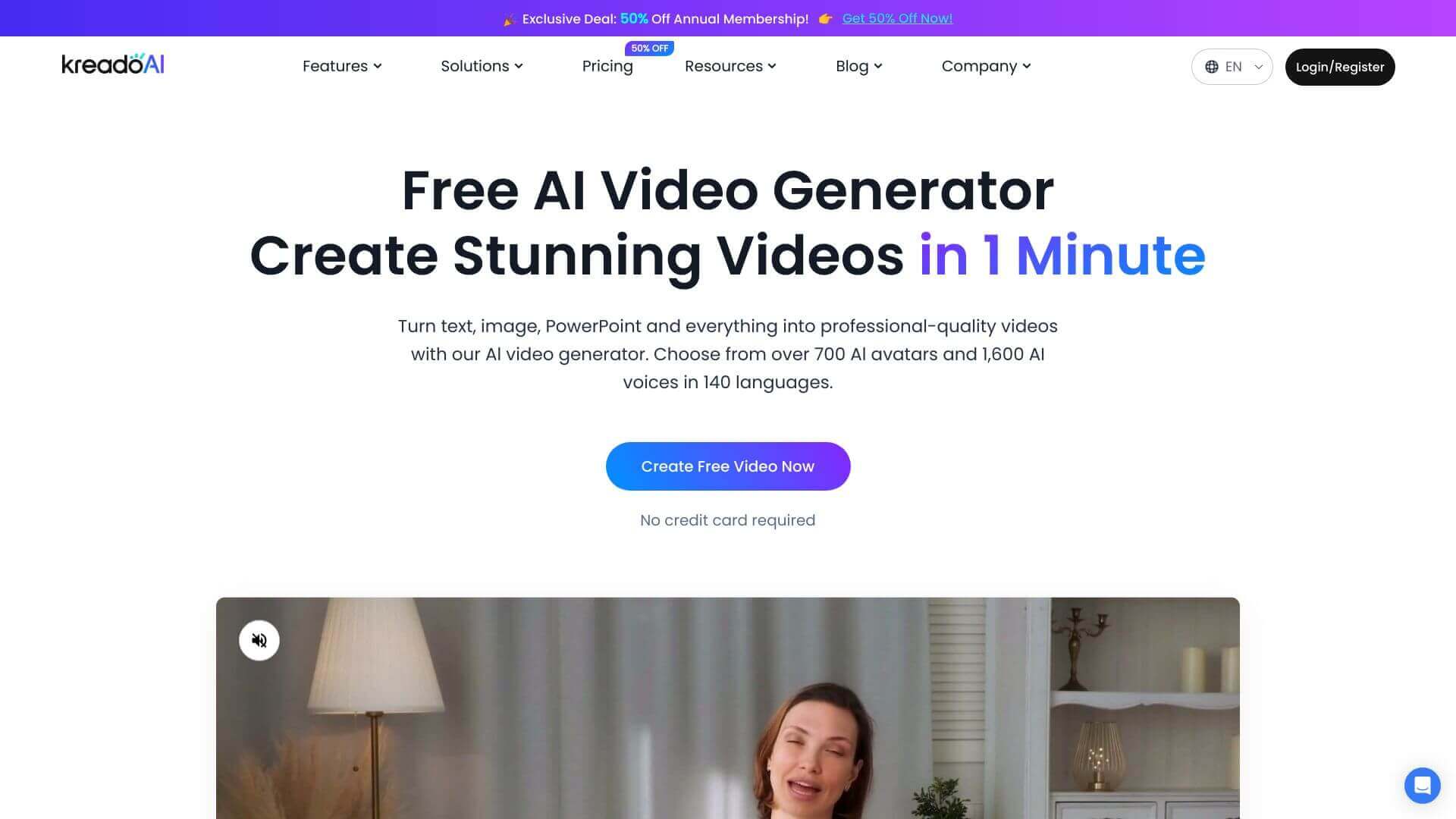 Kreado AI screenshot