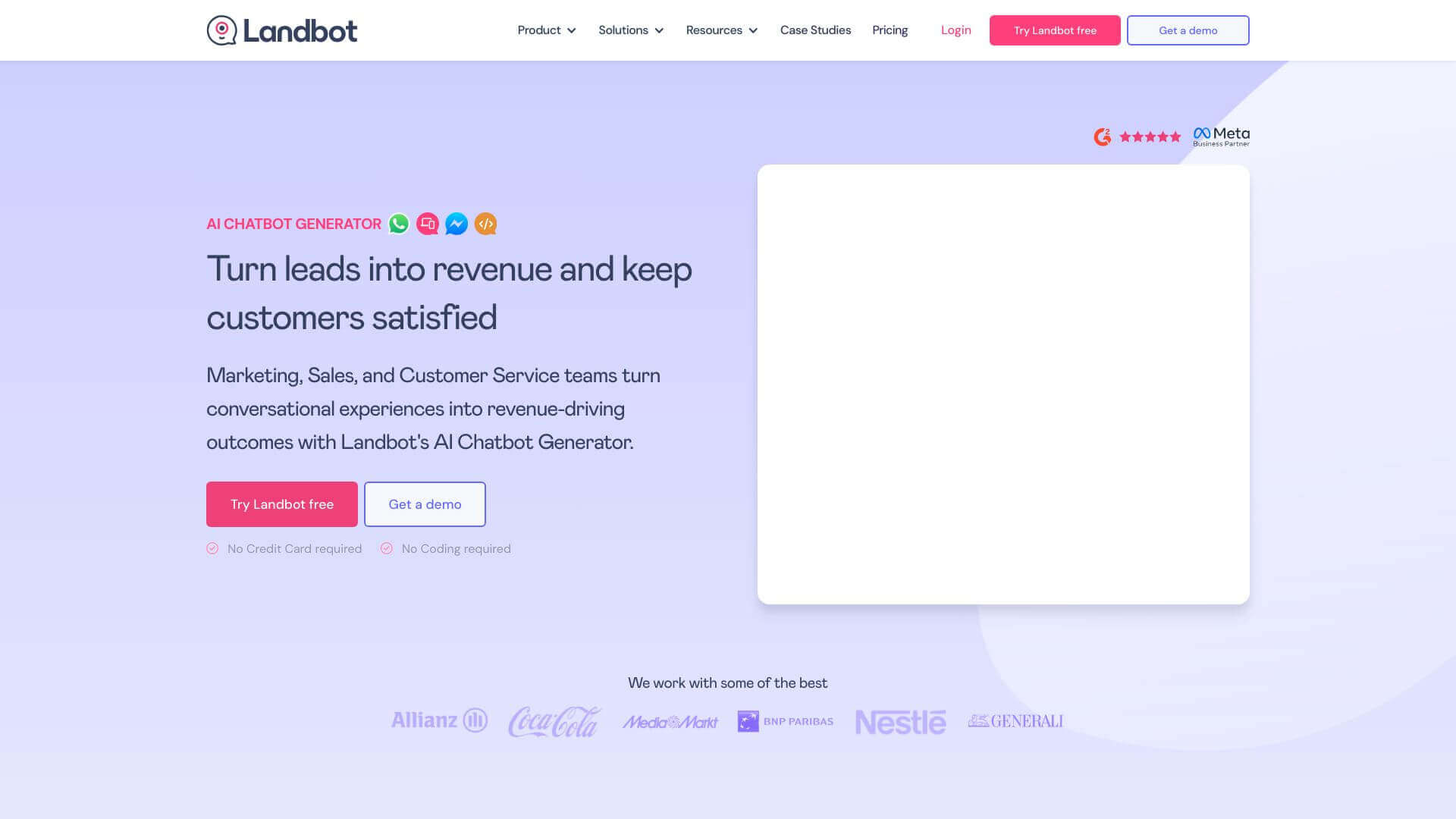 Landbot screenshot