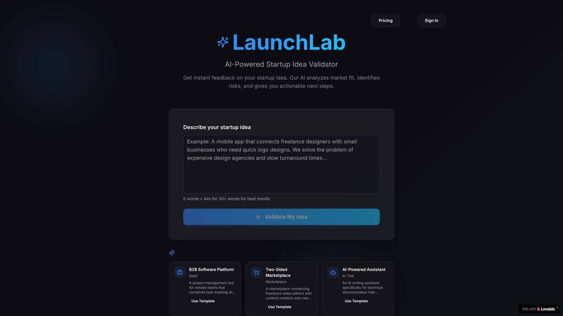 Launchlab screenshot