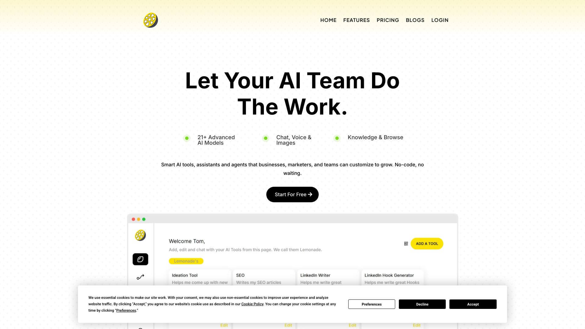 LaunchLemonade screenshot