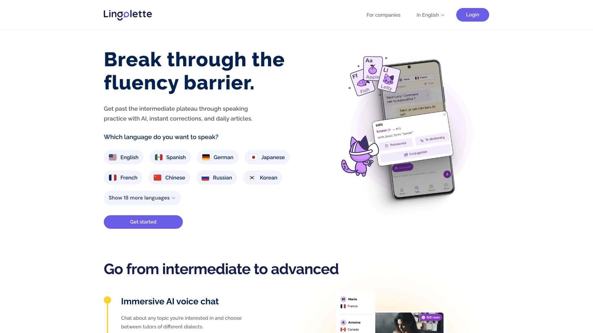 Lingolette screenshot