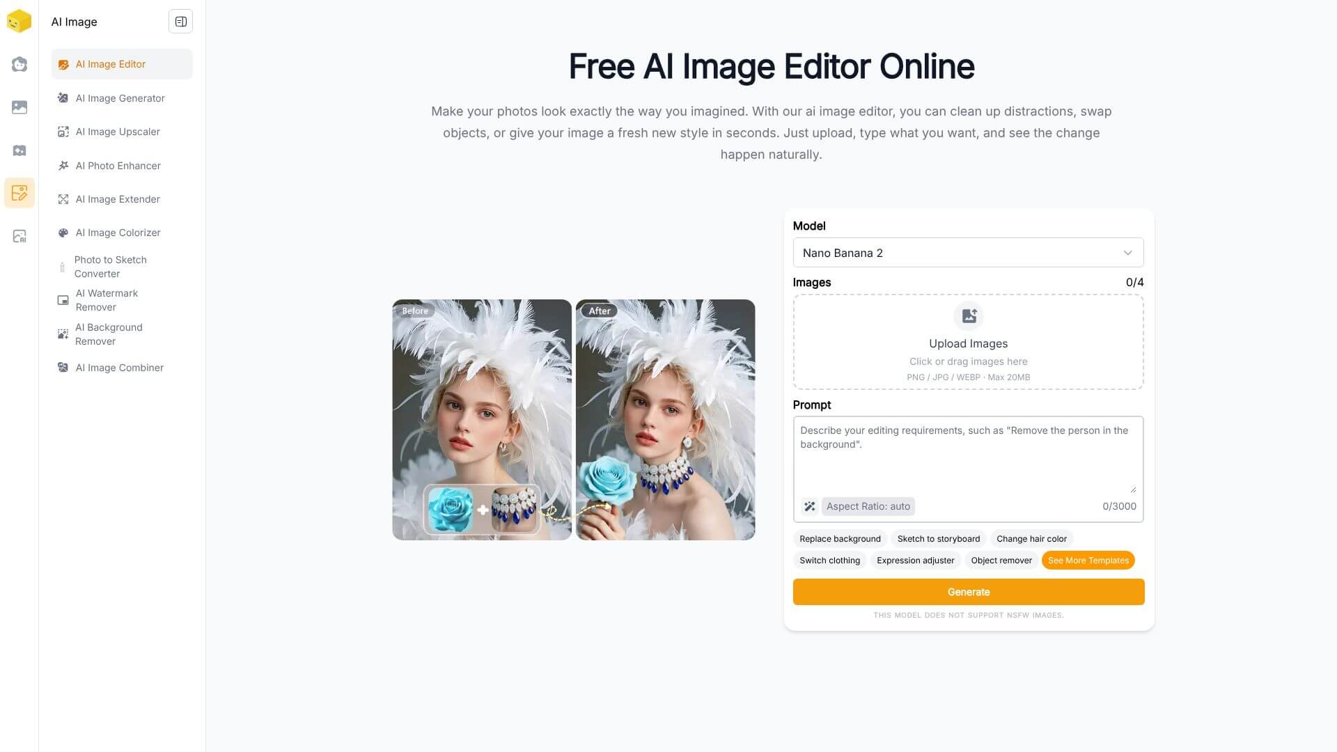 Live3D AI Image Editor screenshot
