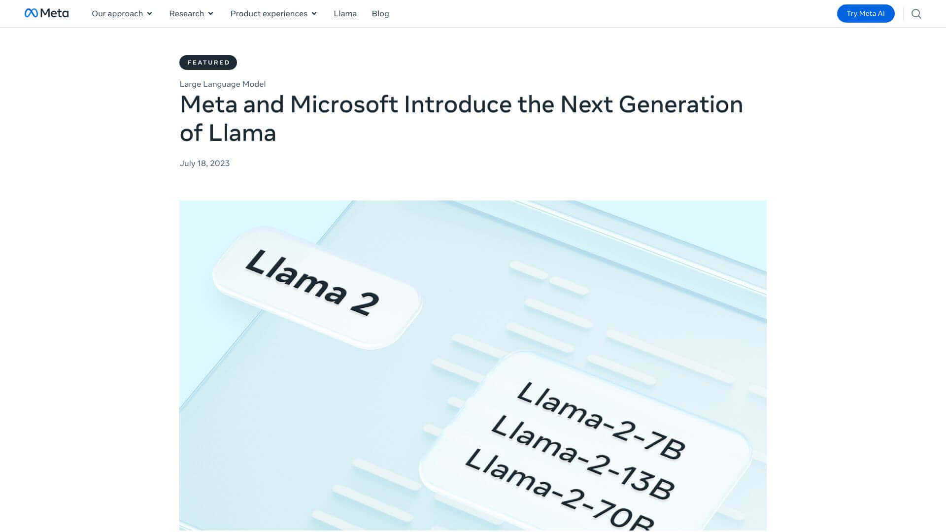 Llama 2 screenshot
