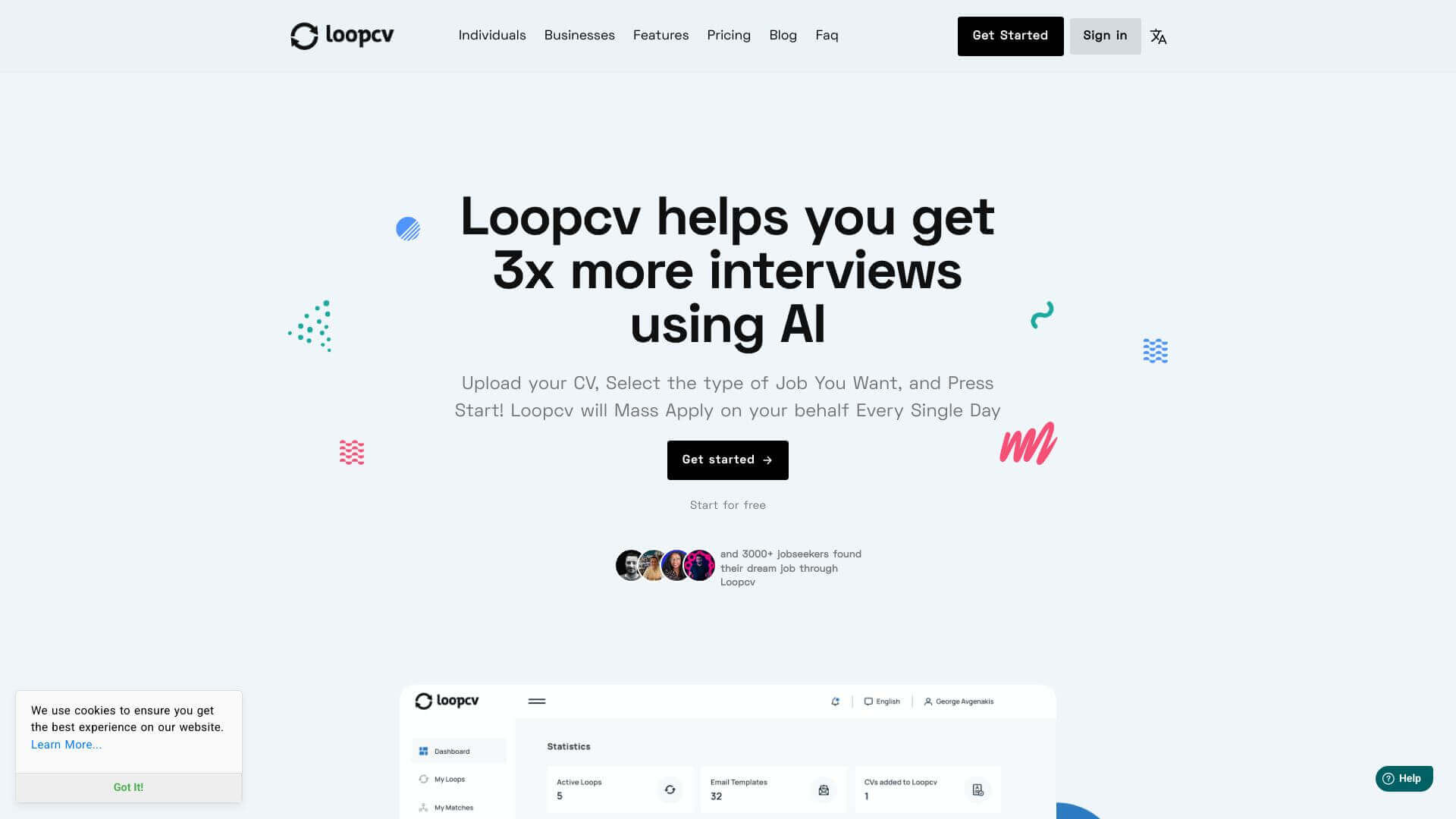 Loopcv screenshot
