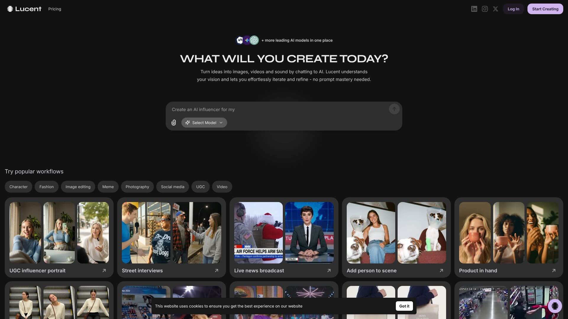 Lucent Chat screenshot