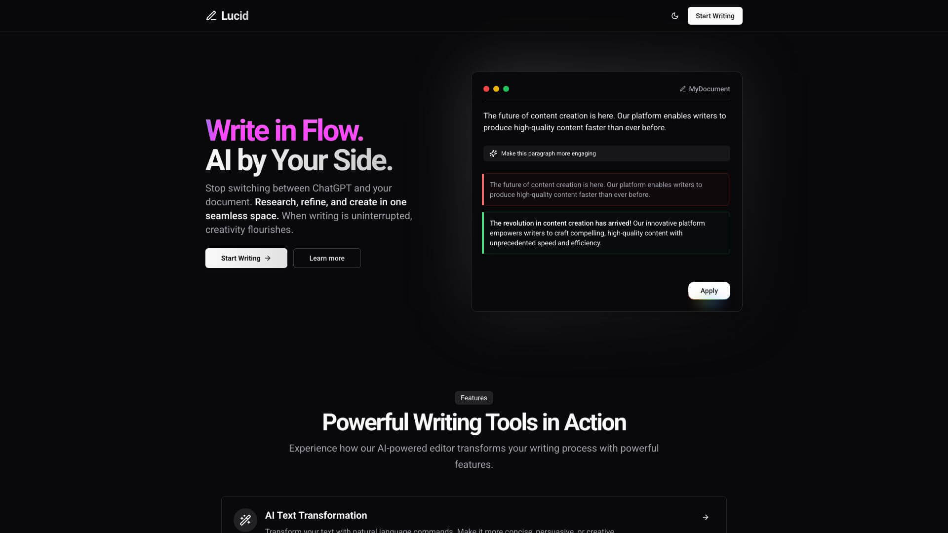 Lucid screenshot