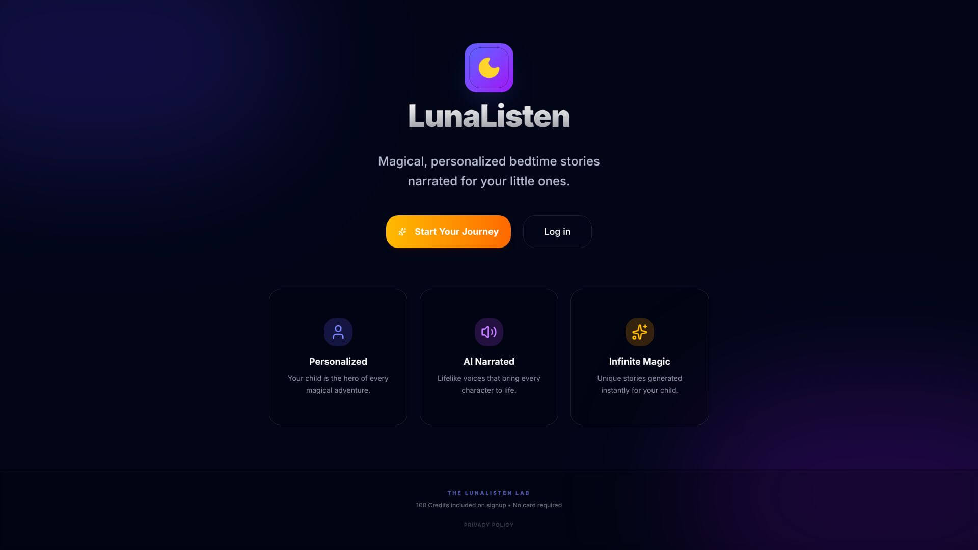 Luna Listen Launch screenshot