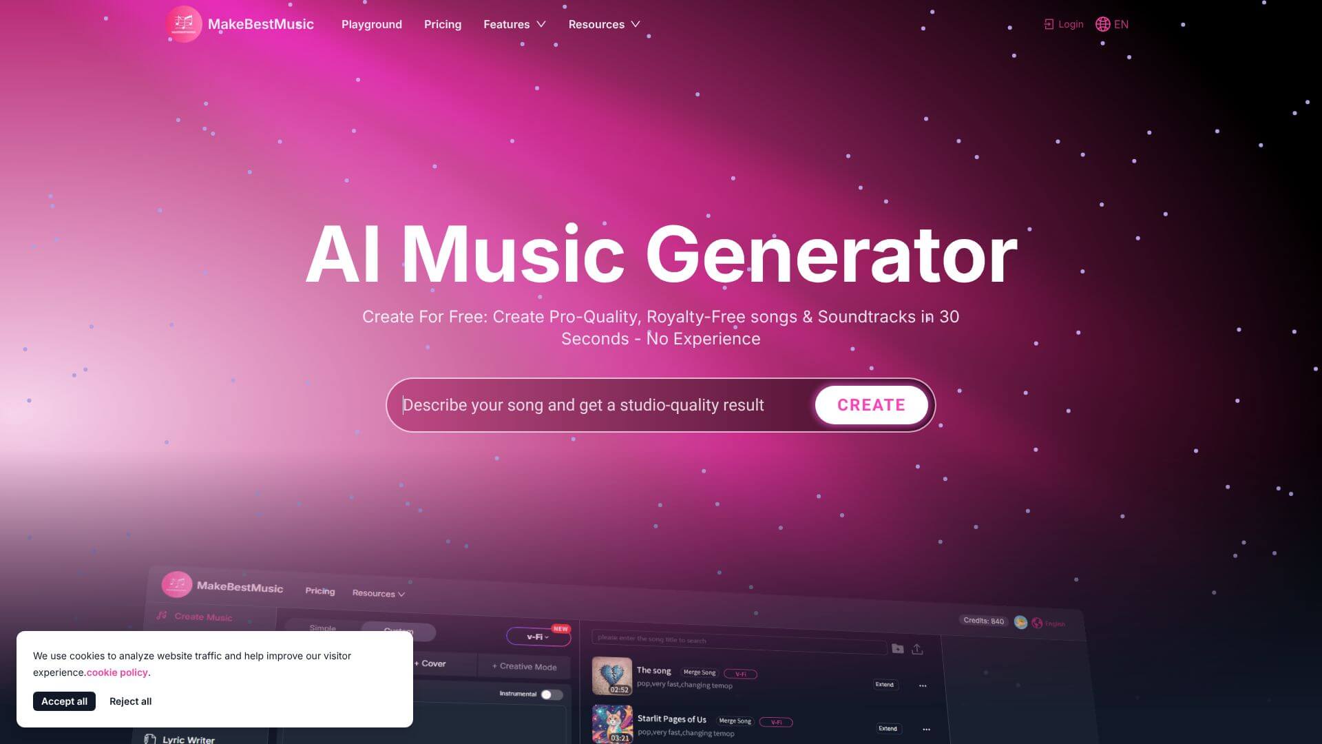 MakeBestMusic screenshot