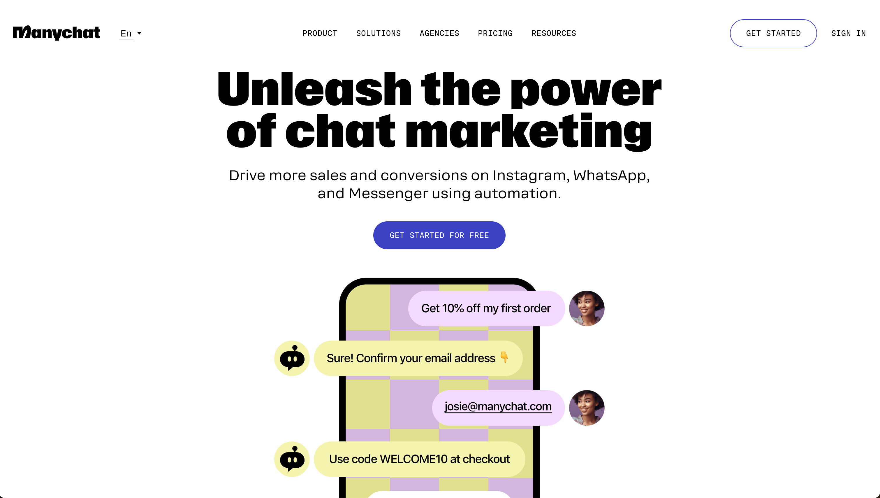 ManyChat screenshot