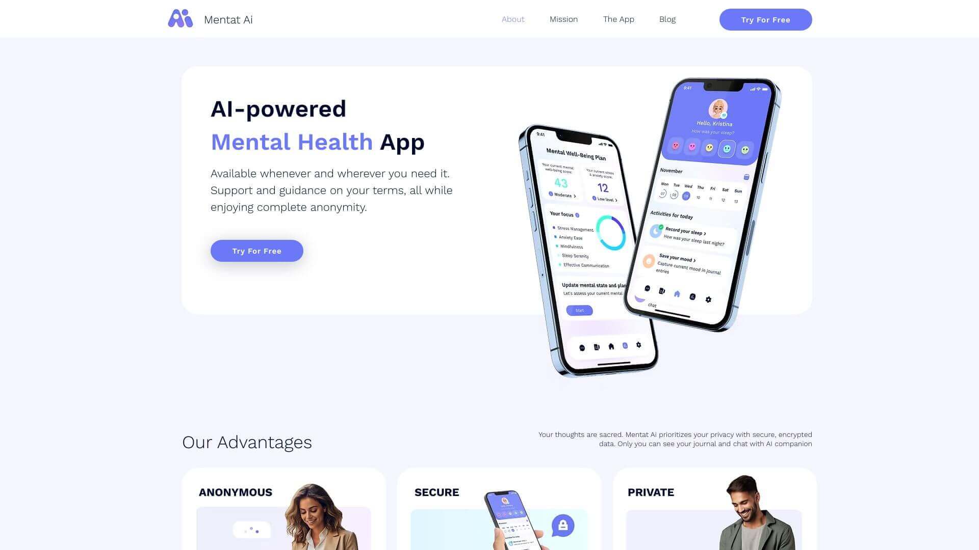 Mentat AI screenshot