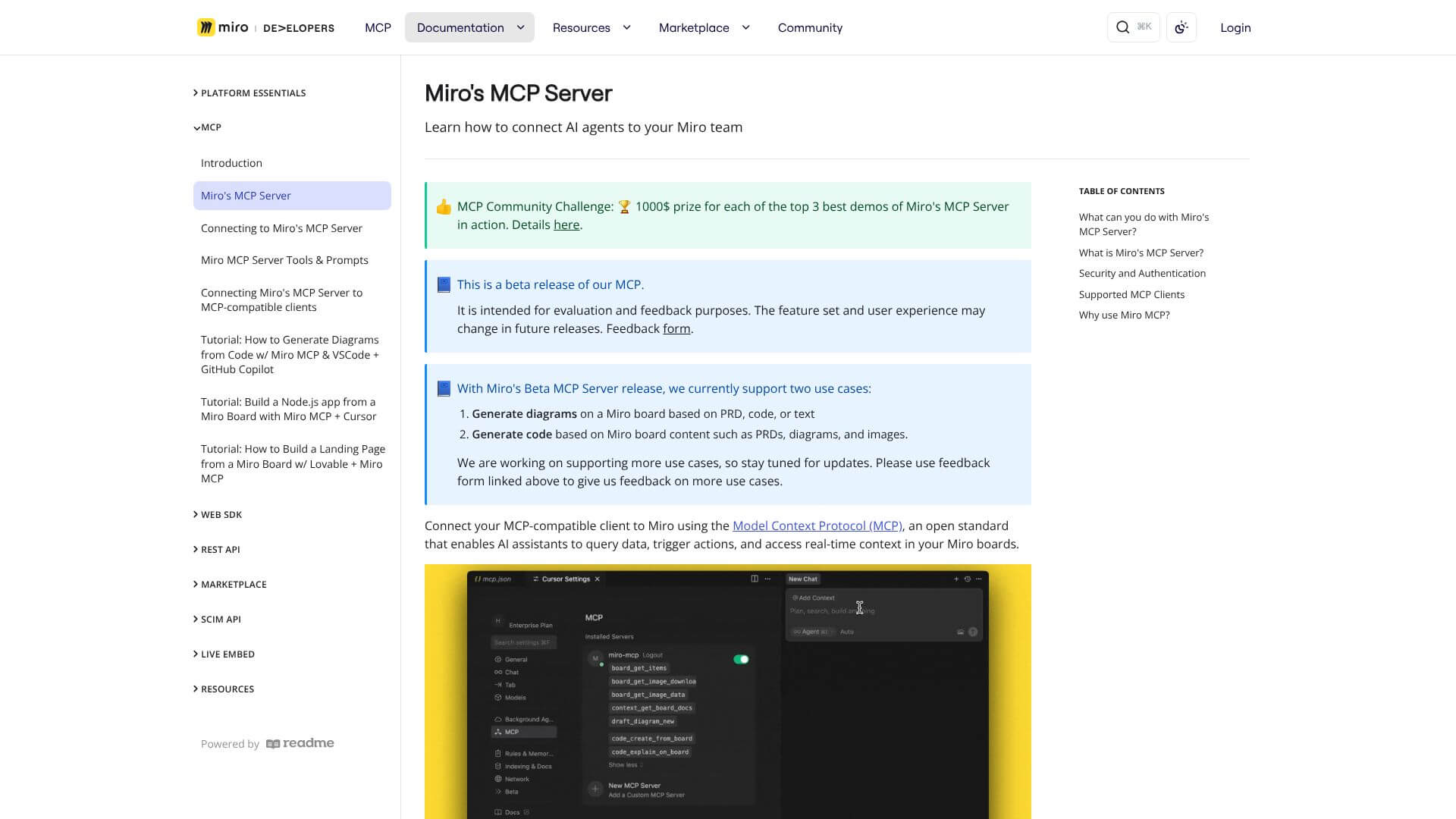 Miro MCP screenshot