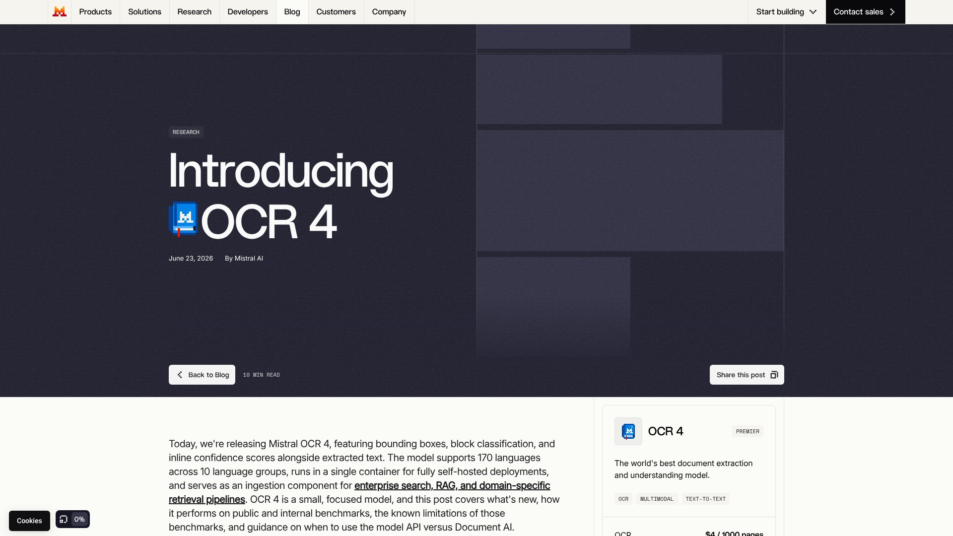 Mistral OCR 4 screenshot