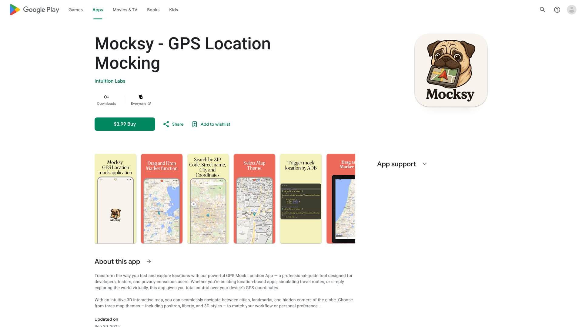 Mocksy - GPS Mock for Android screenshot